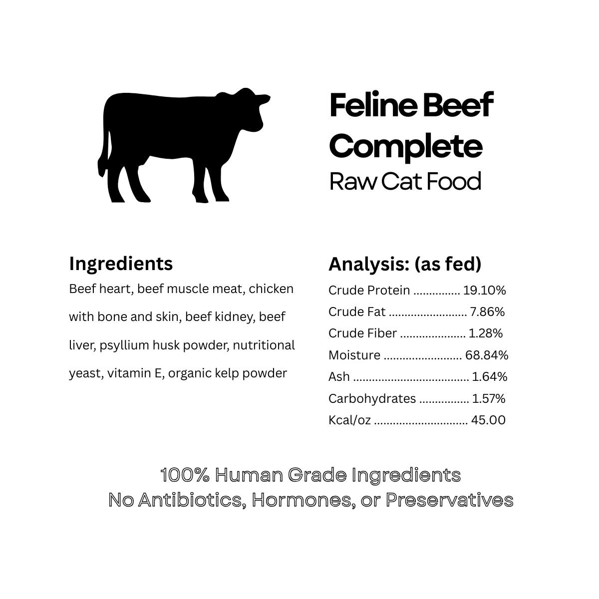 Feline Beef  Complete  (1lb)