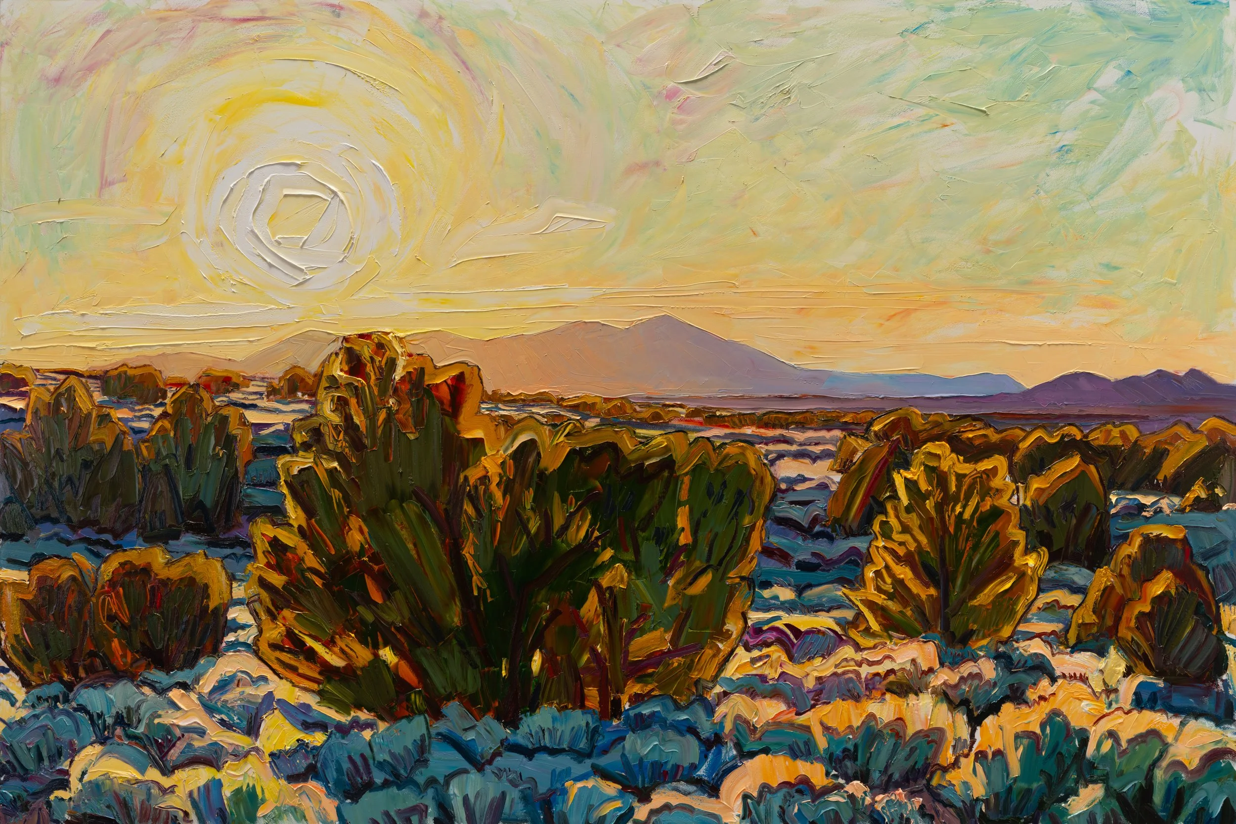 Last light • 48" x 72" • oil on panel • 2025