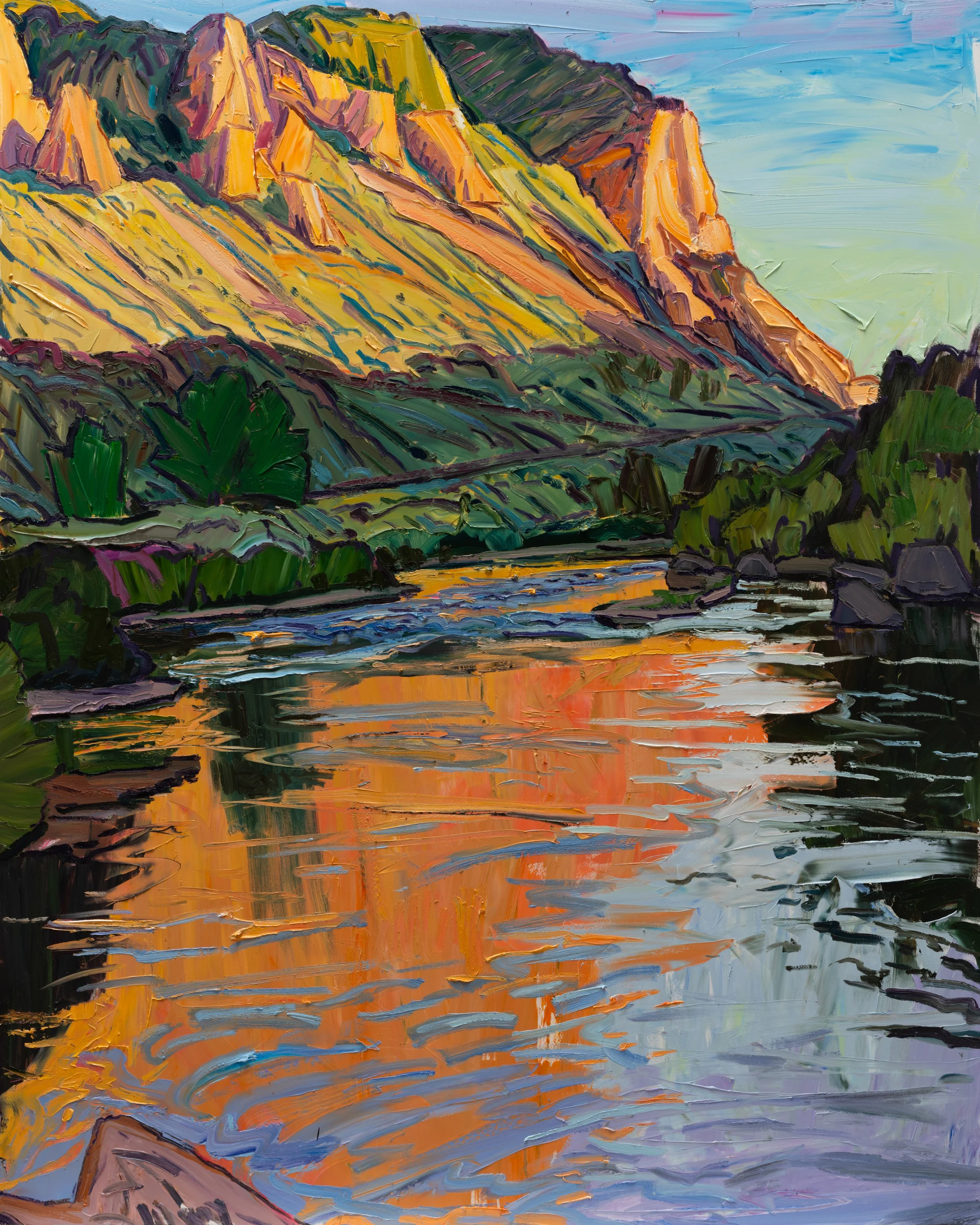 Quartzite - Late June evening • 60" x 48"• oil on panel • 2026