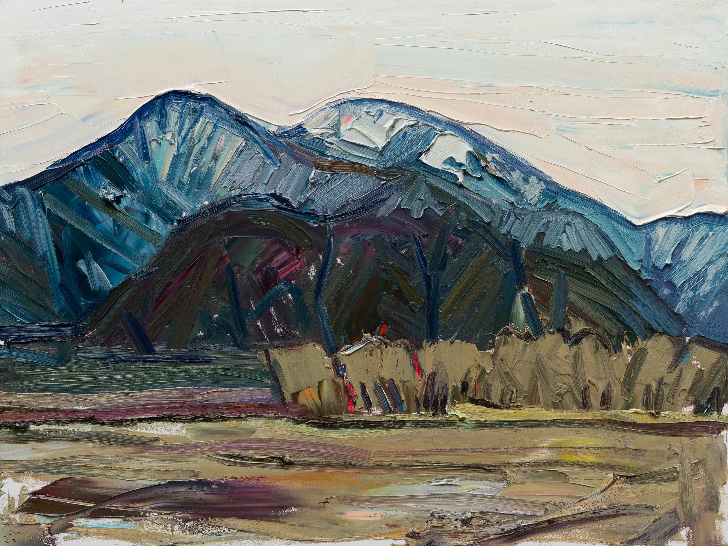 Pueblo Peak - After Sundown • 18" x 24" • oil on panel • 2025