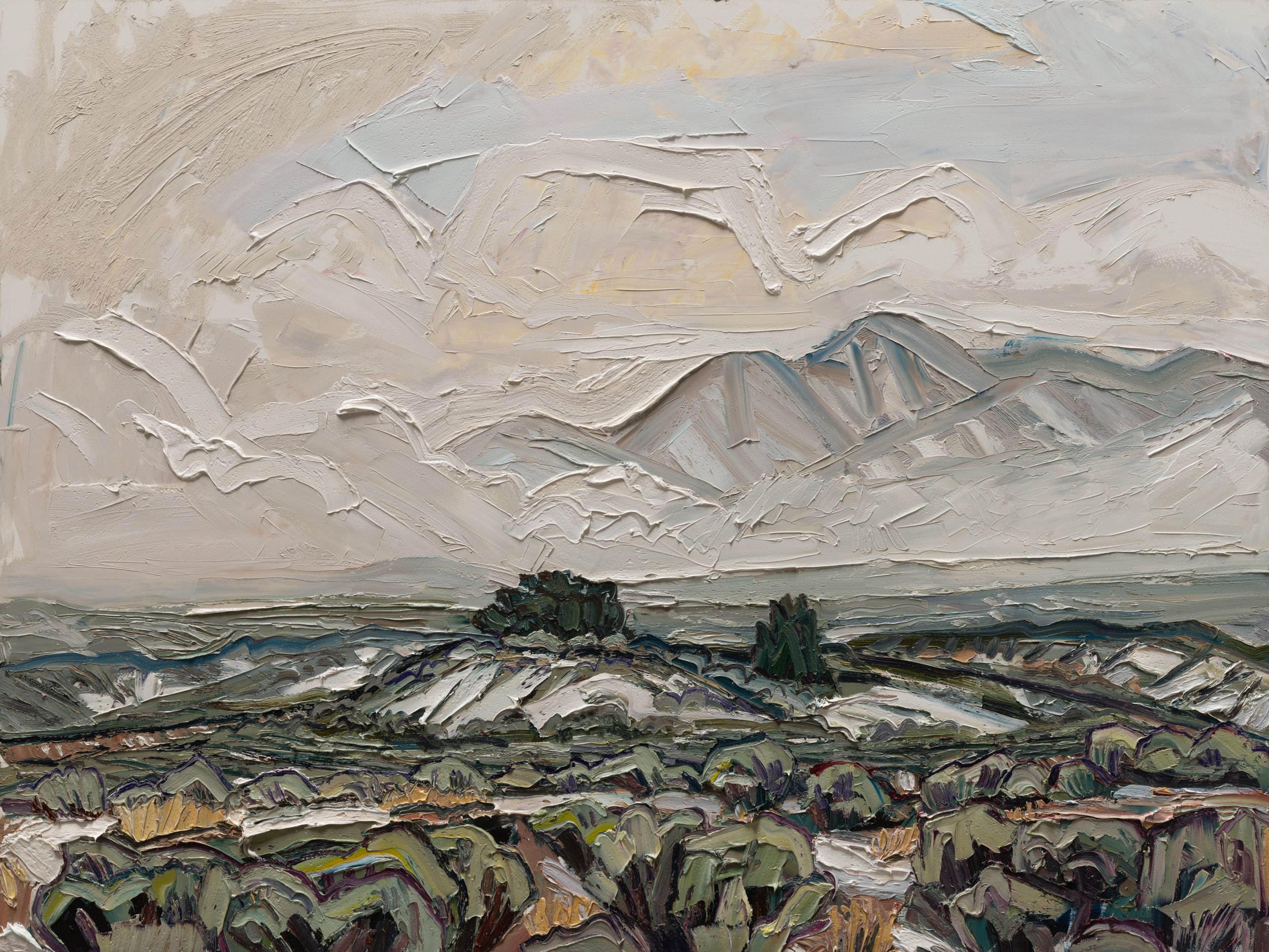 Towards the Picuris • 30" x 40" • oil on panel • 2026