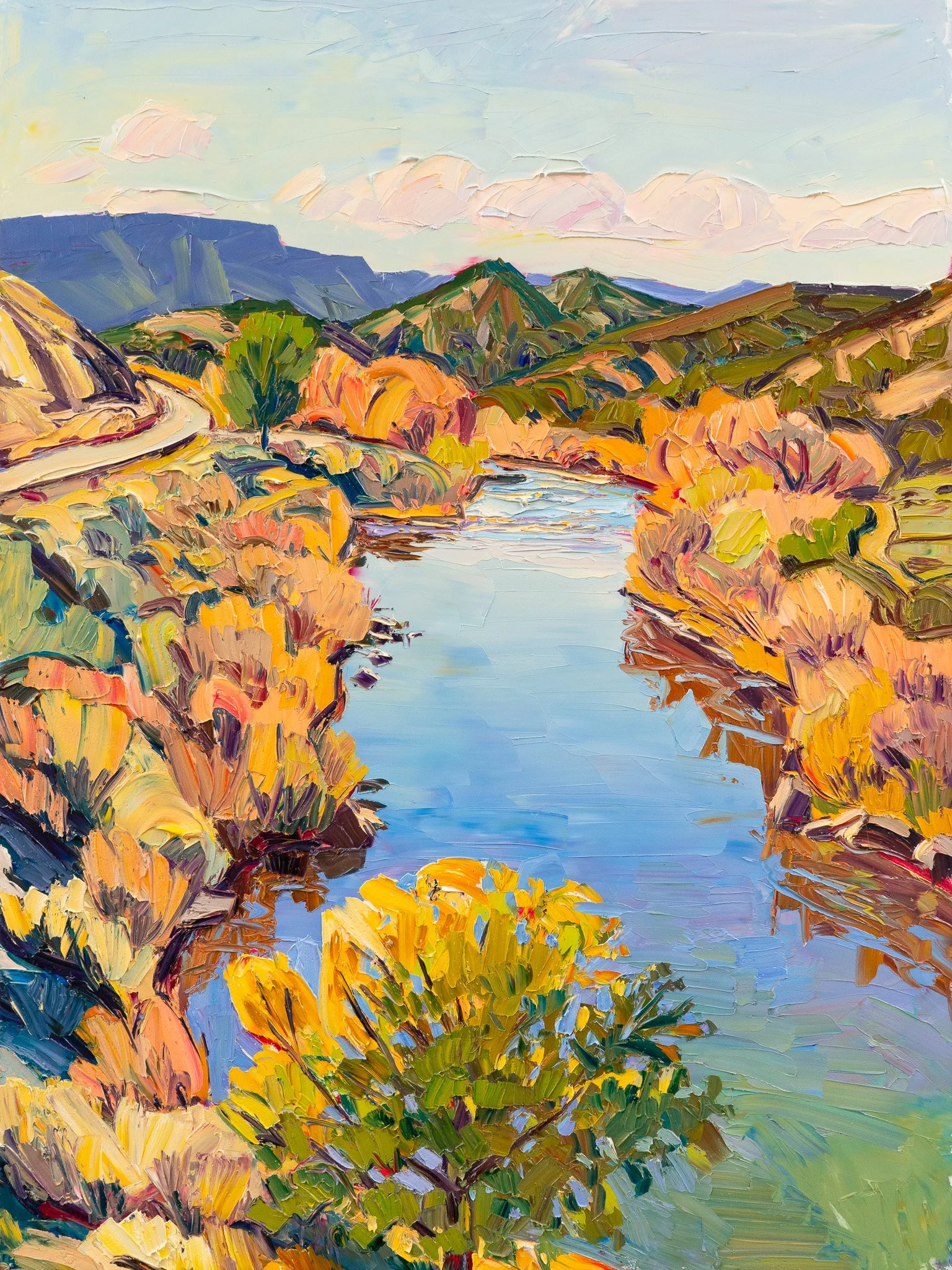 Downstream Tree - After Election Day • 48" x 36" • oil on panel • private collection