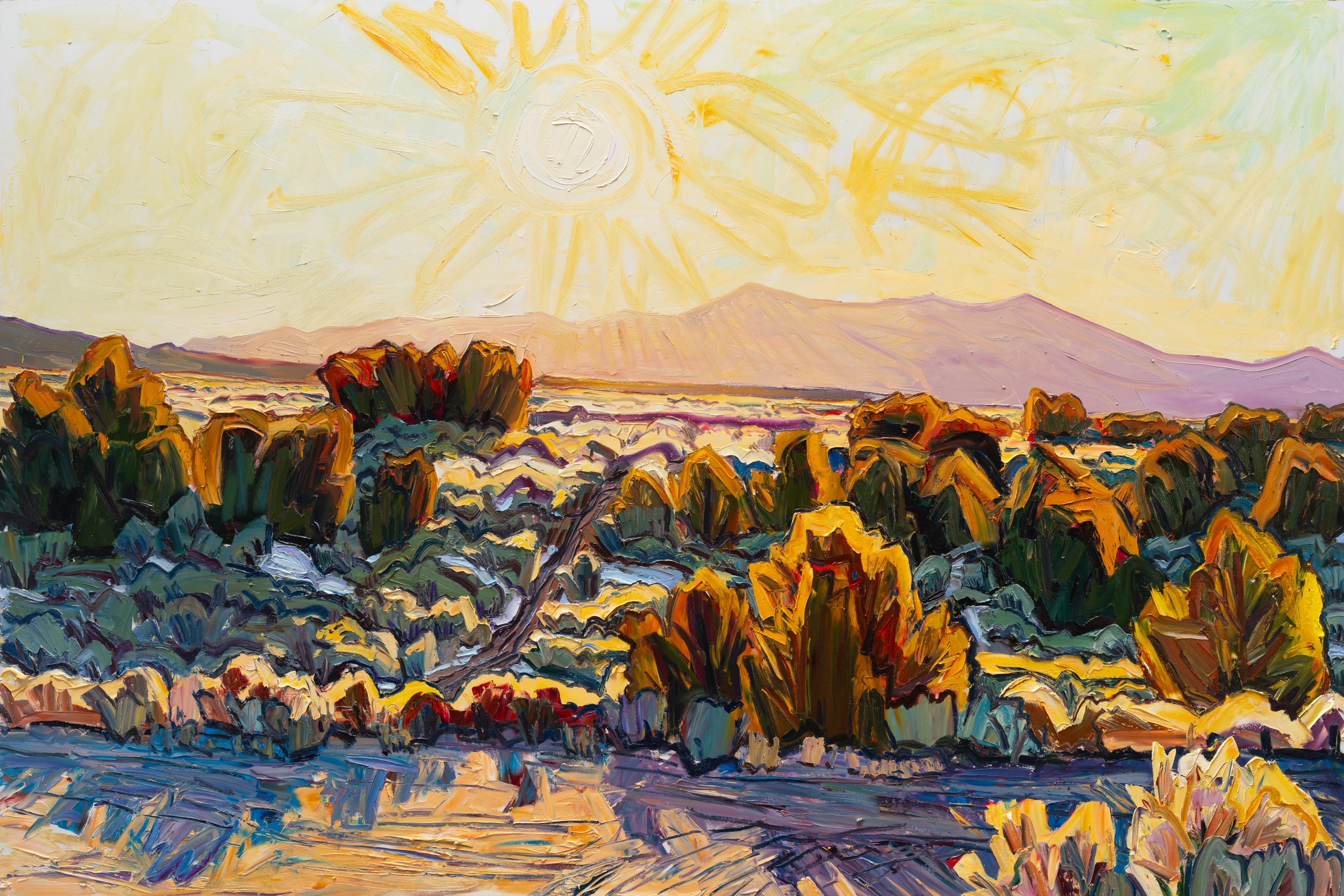 Across the Divide • 48" x 72" • oil on panel • 2025