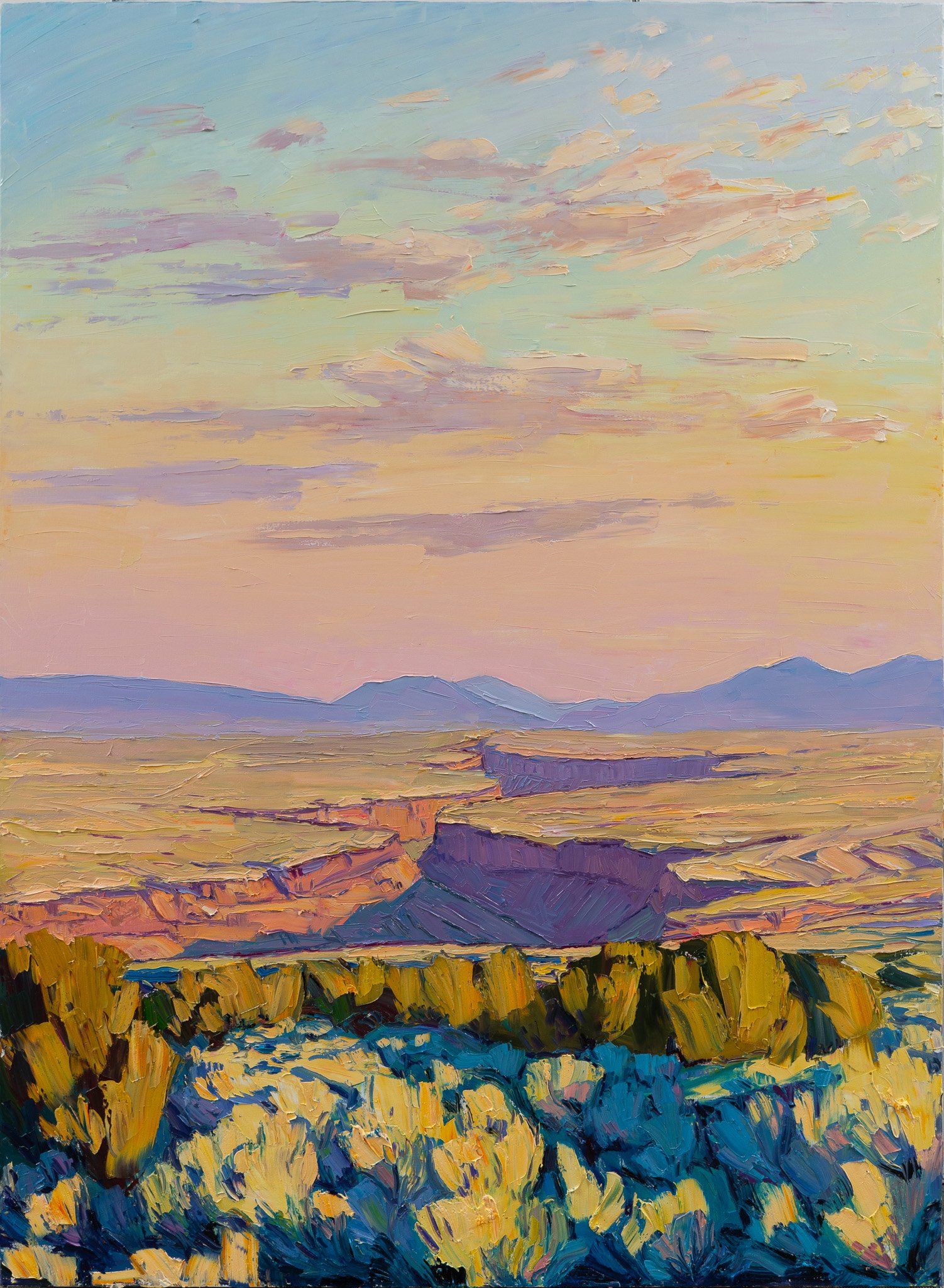 Monument #5 - Sunrise spectrum • 68” x 50” • oil on linen • private collection
