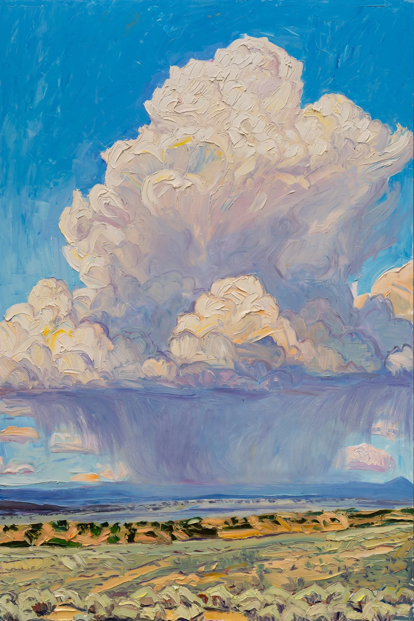 Dreamtime Emissary #1 - Tophat Thunderhead • 72" x 48" • oil on panel • private collection