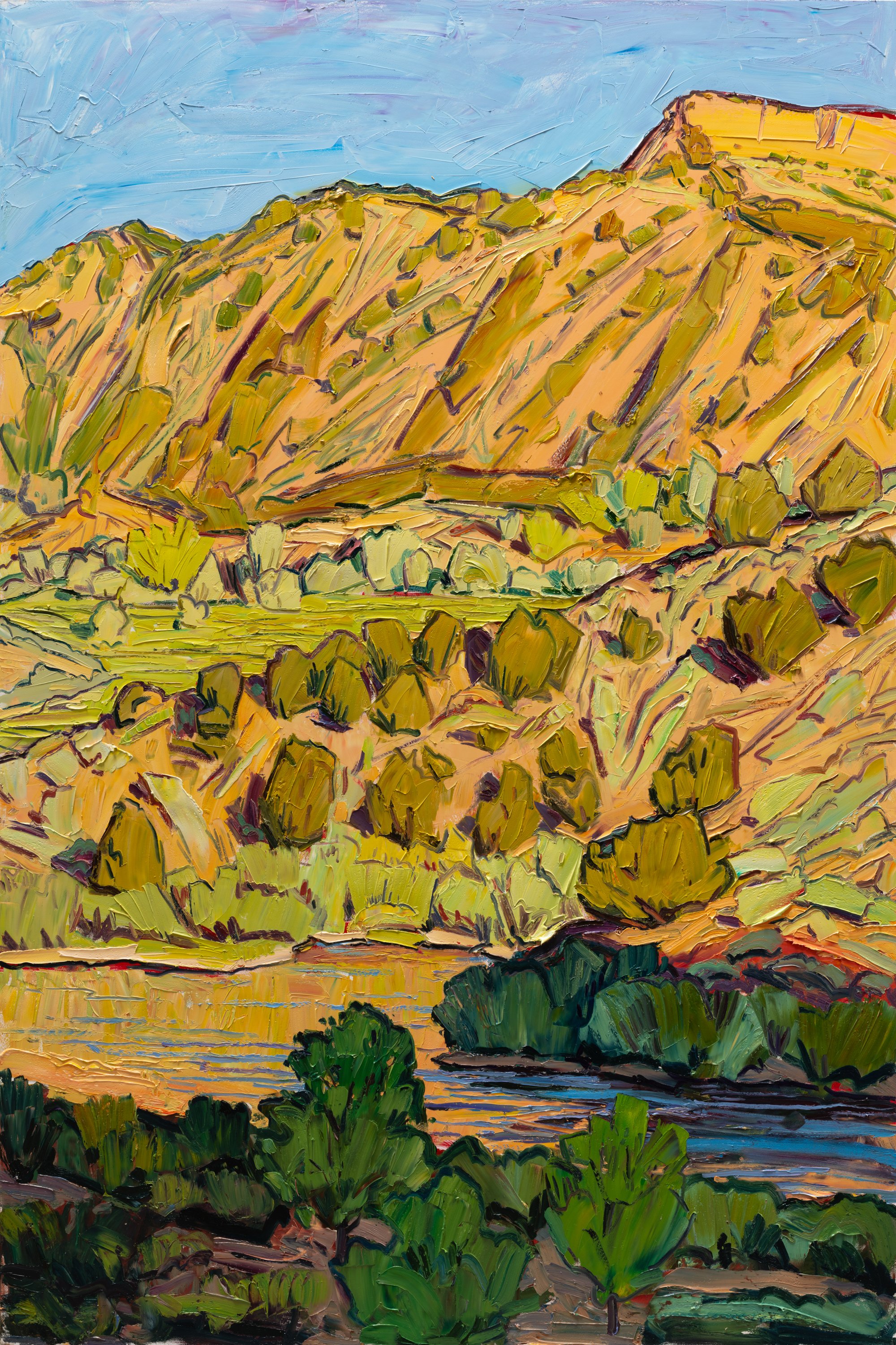 Below Quartzite - Sunset Ridglines • 48" x 48" • oil on panel • 2026