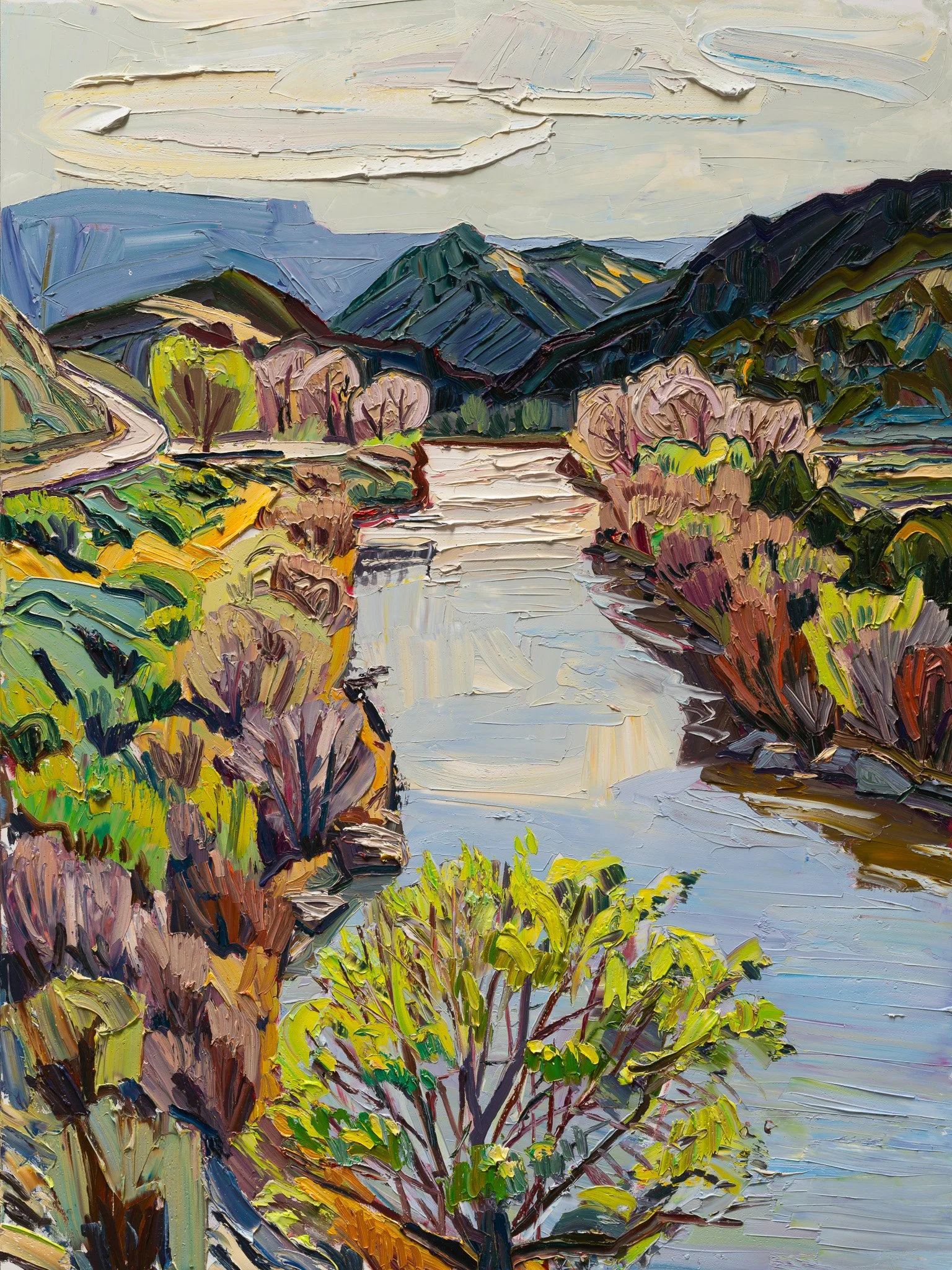 County Line - Eagle eats Snake #2 • 40" x 30" • oil on panel • private collection