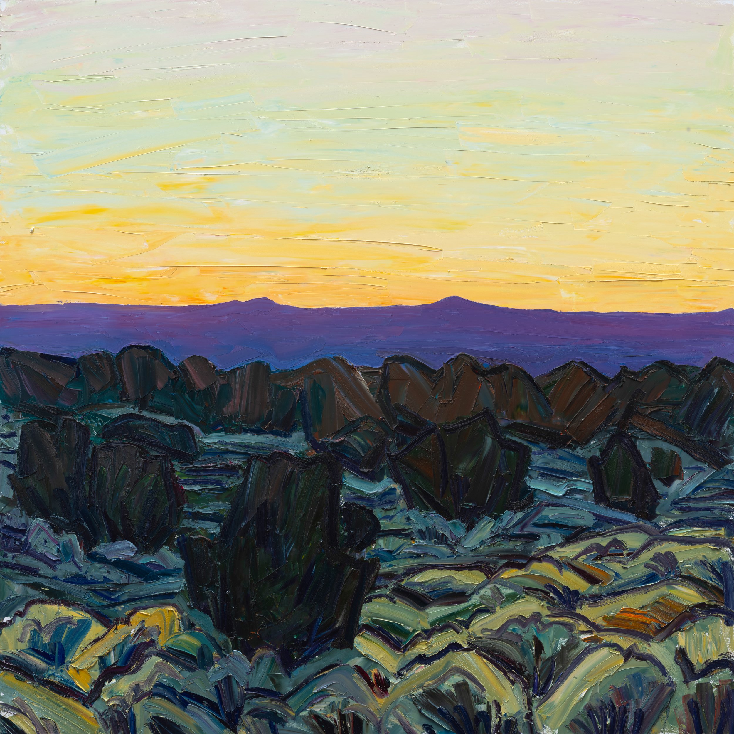 Magenta glow • 48" x 48" • oil on panel • 2025