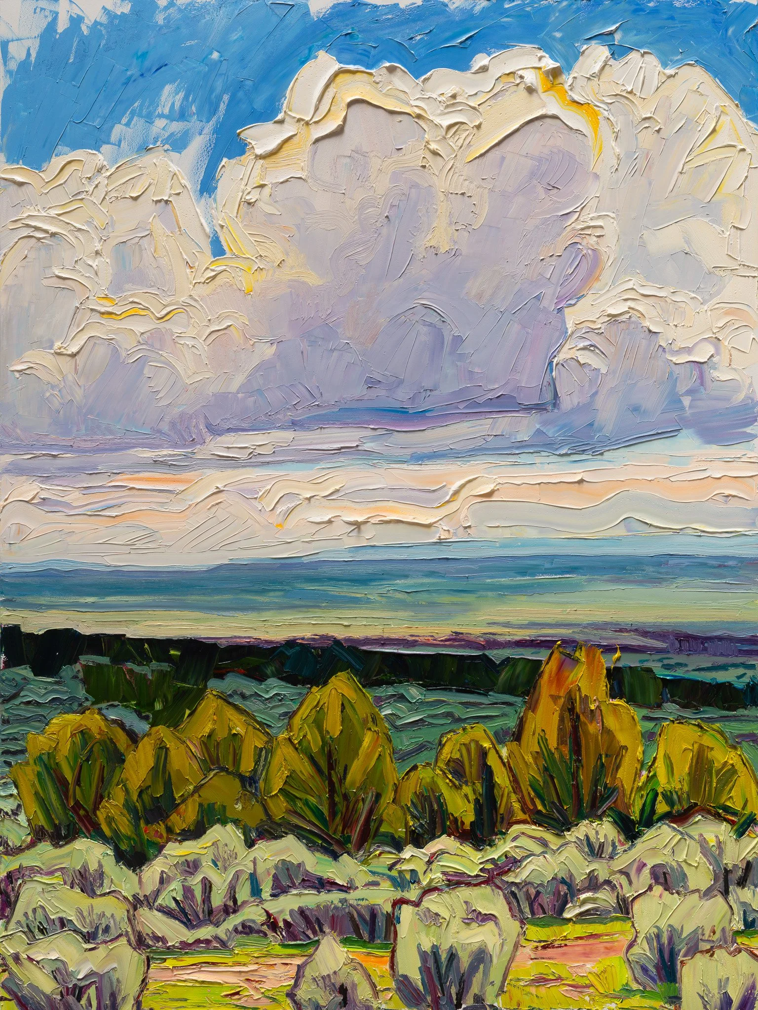 Rift Valley - Candlesticks • 48" x 36" • oil on panel • private collection
