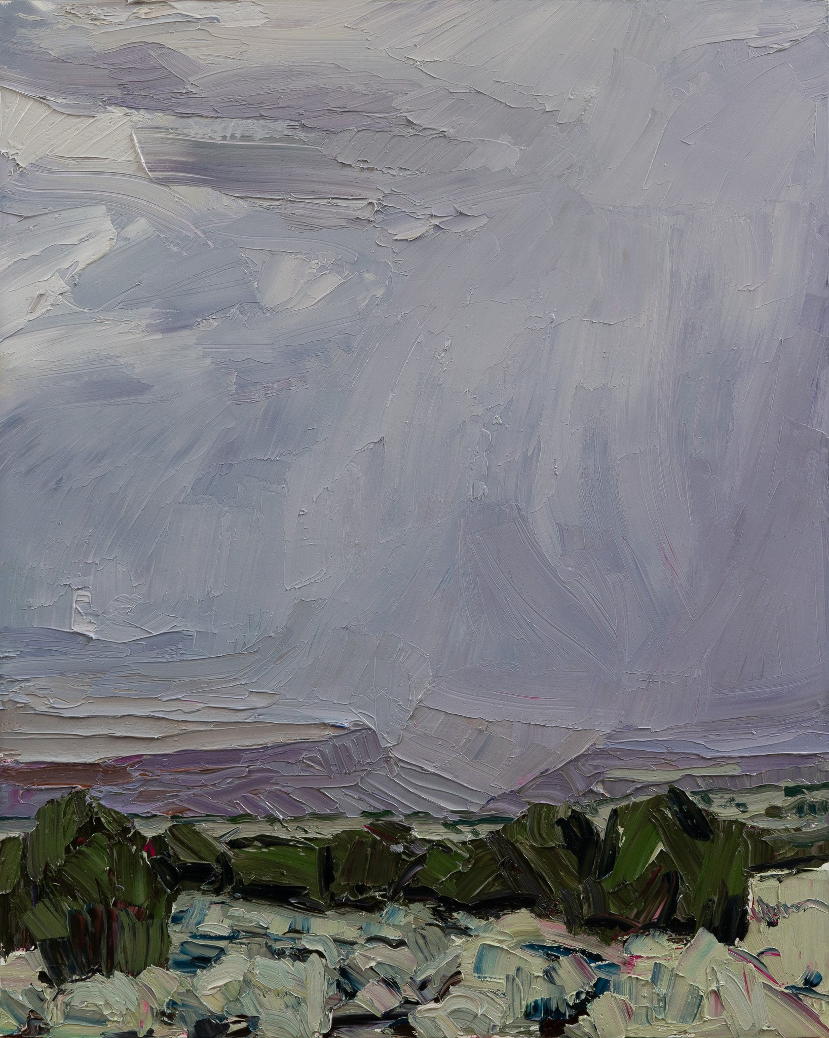 Monument #7 - Rain down • 30" x 24" • oil on panel • private collection
