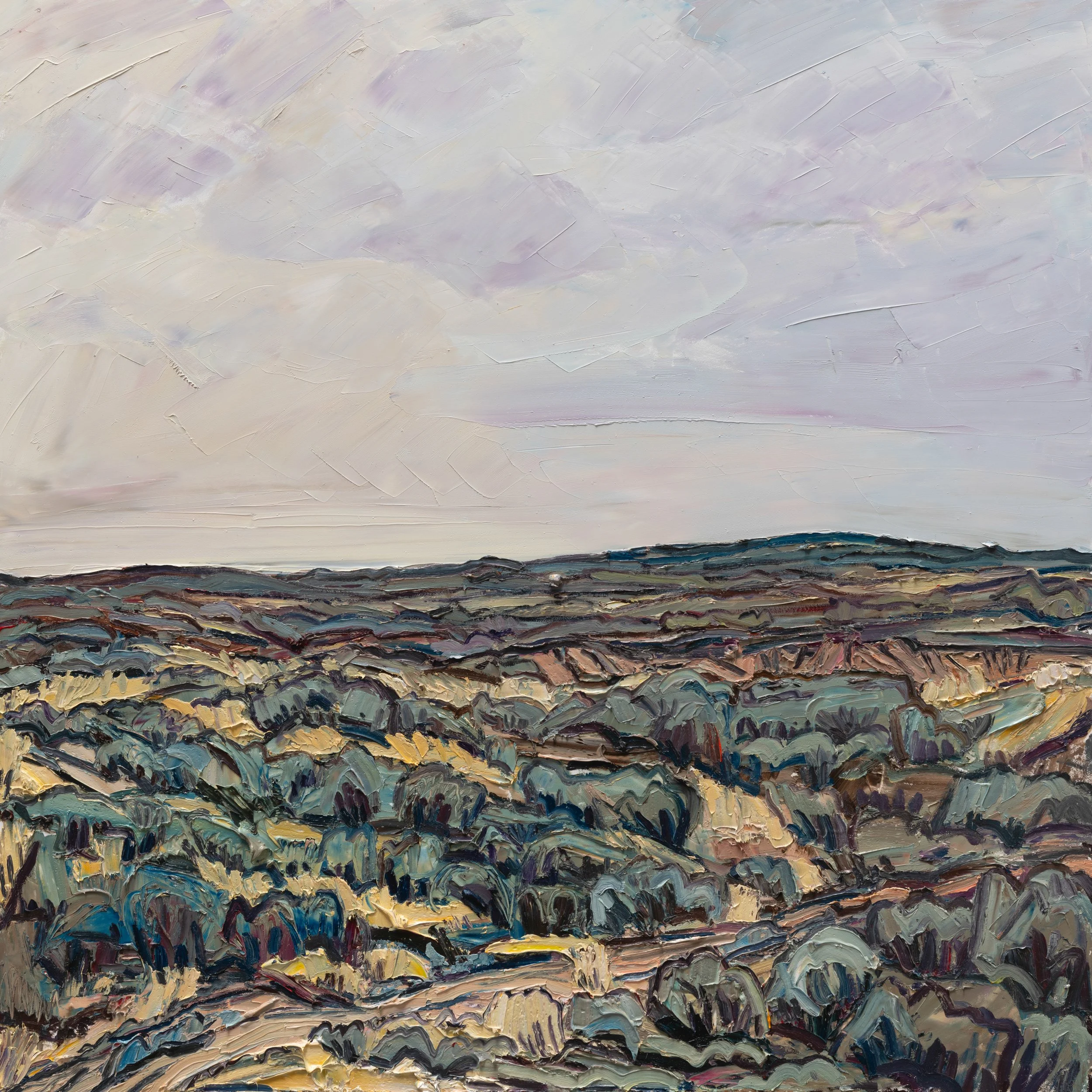 Half light on a cloudy day • 30" x 30" • oil on panel 