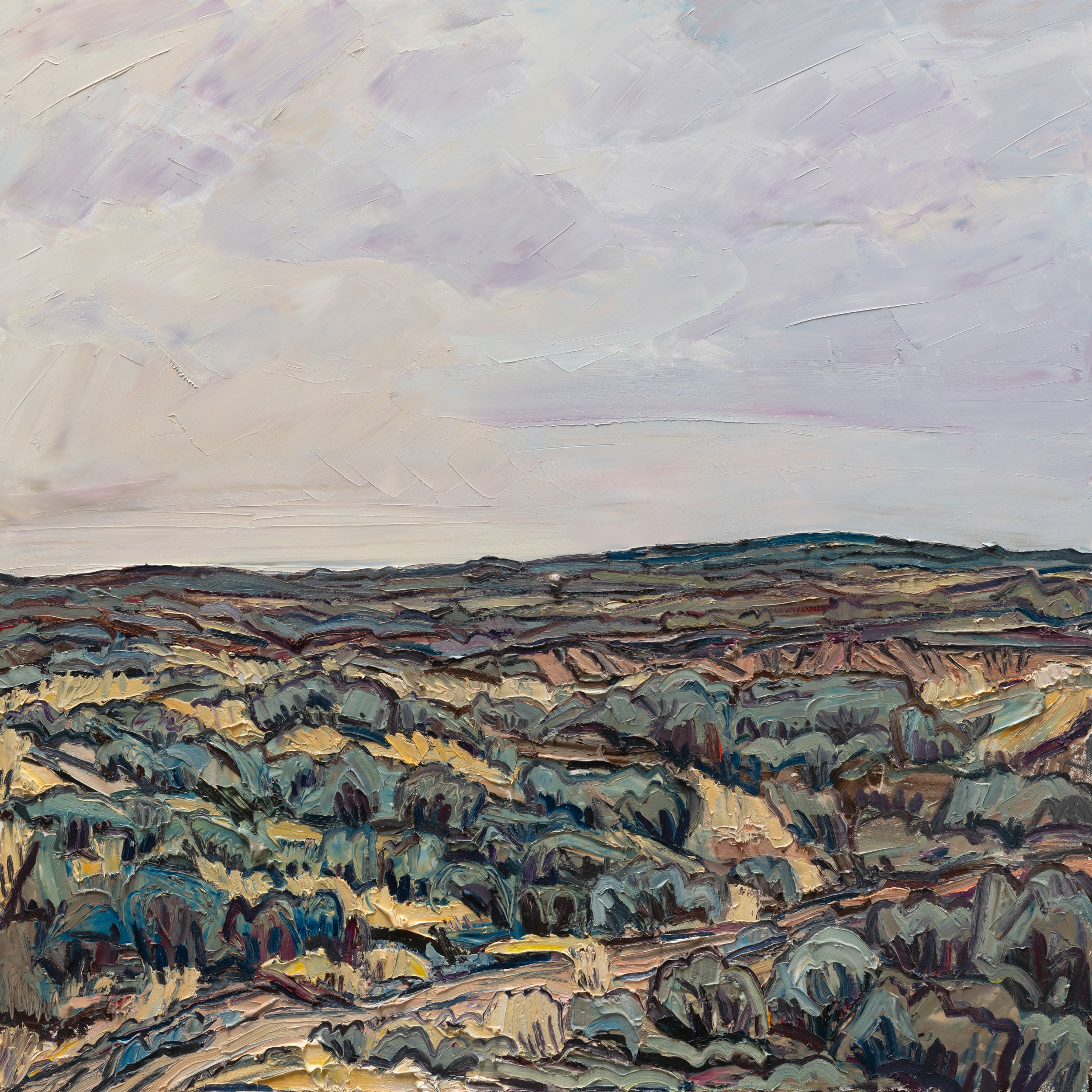 Half light on a cloudy day • 30" x 30" • oil on panel • 2025