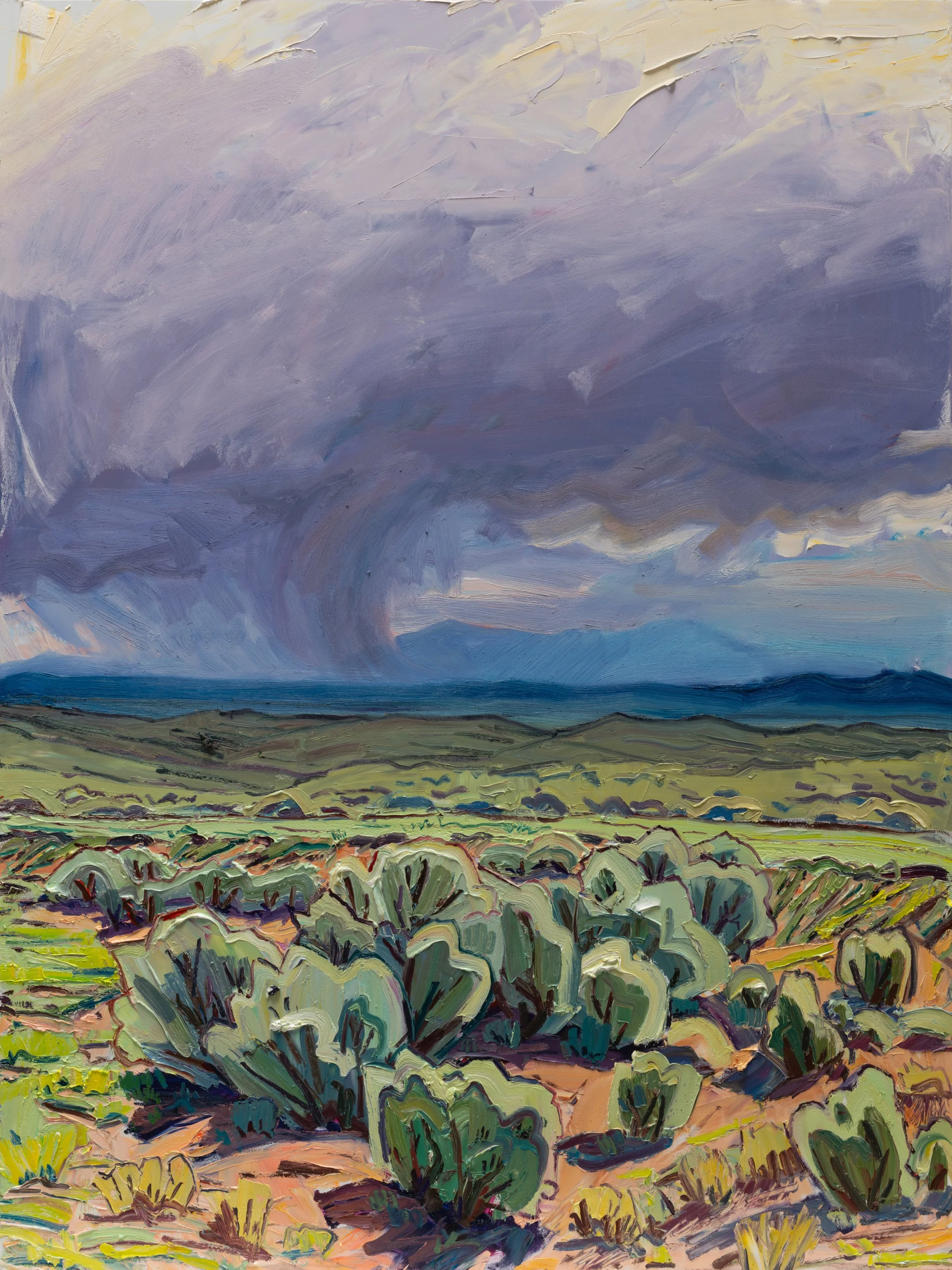 Midday correspondence • 48" x 36" • oil on panel • 2026