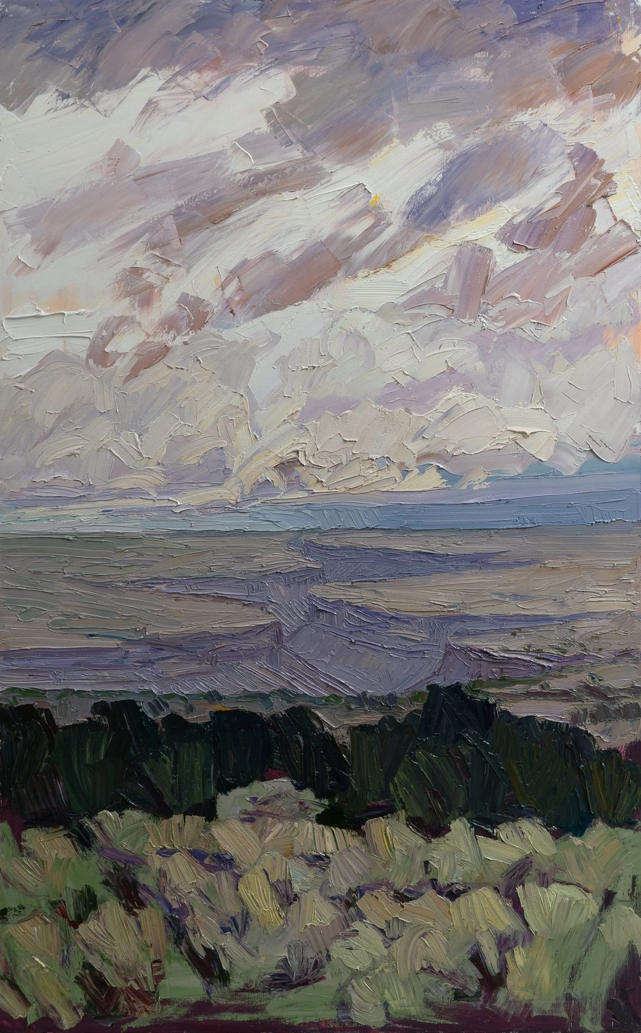 Monument #11 - Silver break • 53” x 30” • oil on linen