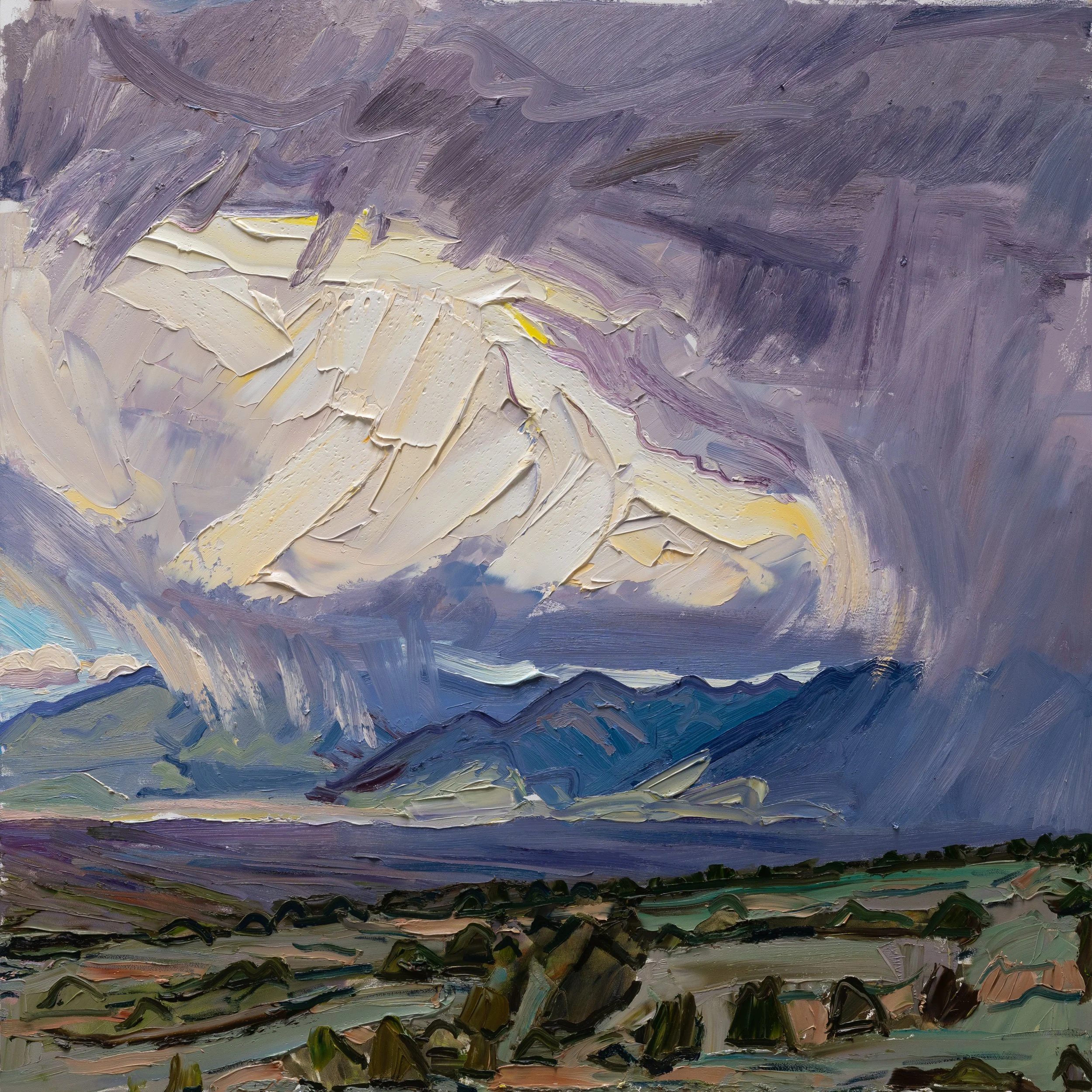 Dynamic sky • 30" x 30" • oil on panel • 2026