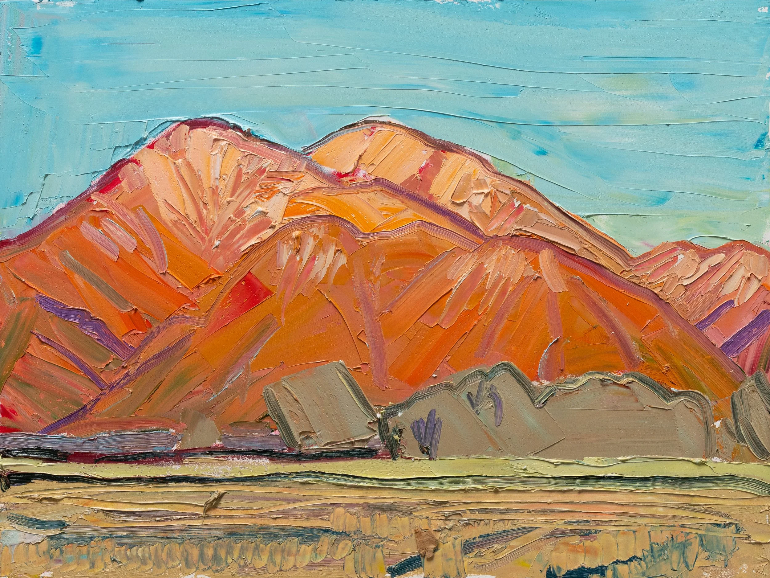 Pueblo Peak - Sundown • 18" x 24" • oil on panel • 2025