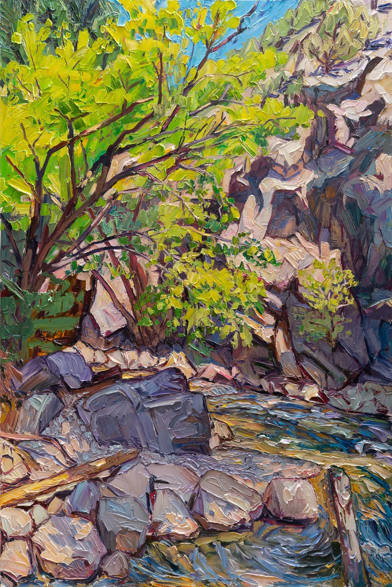 Forest river #2 • 60" x 40" • oil on panel
