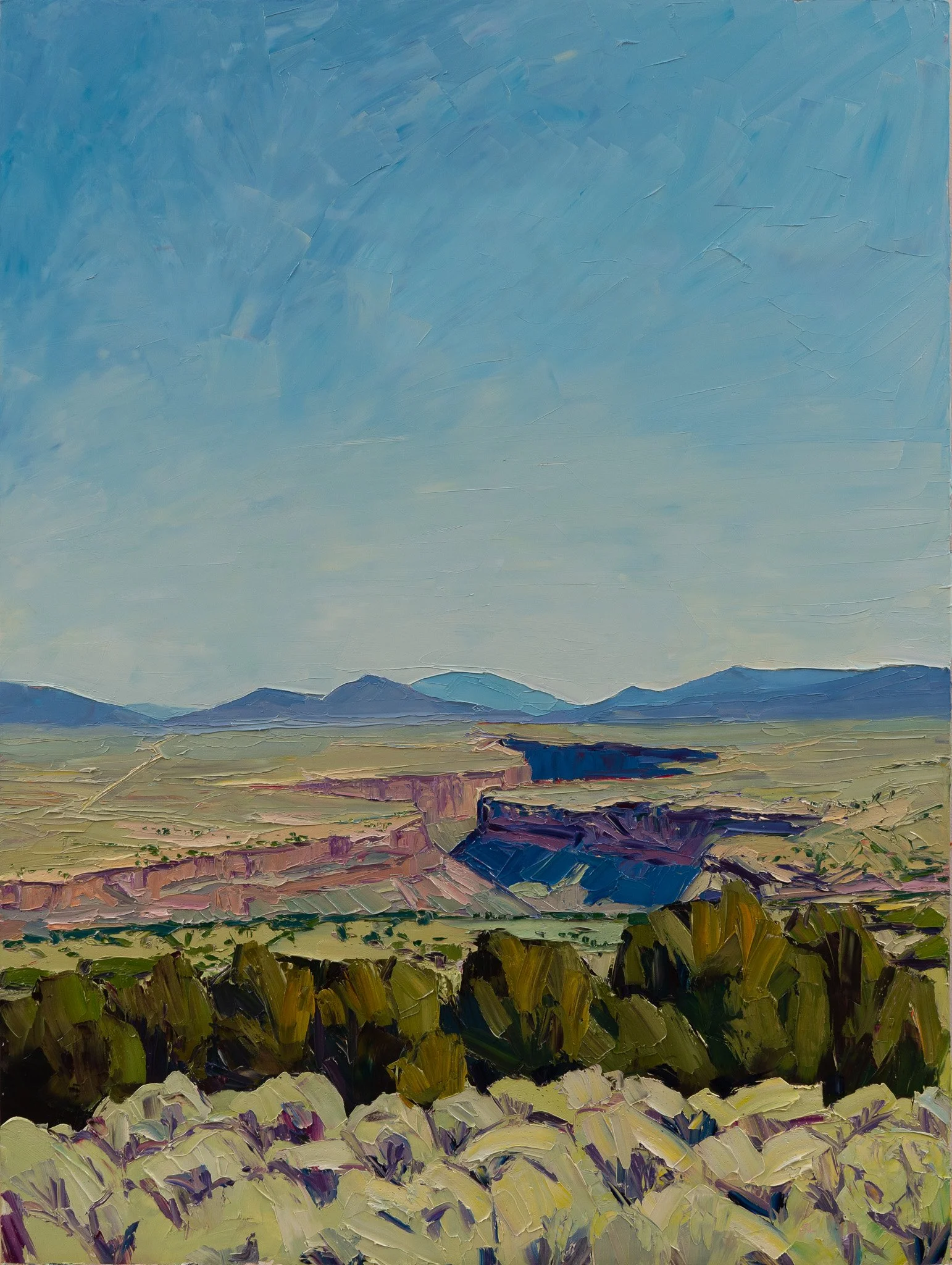 Monument #2 - Late morning • 48” x 36” • oil on panel • private collection