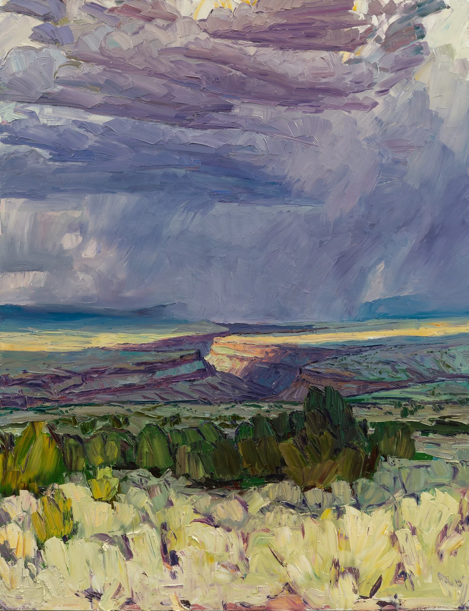 Monument #6 - Big storm • 70" x 54" • oil on linen • private collection