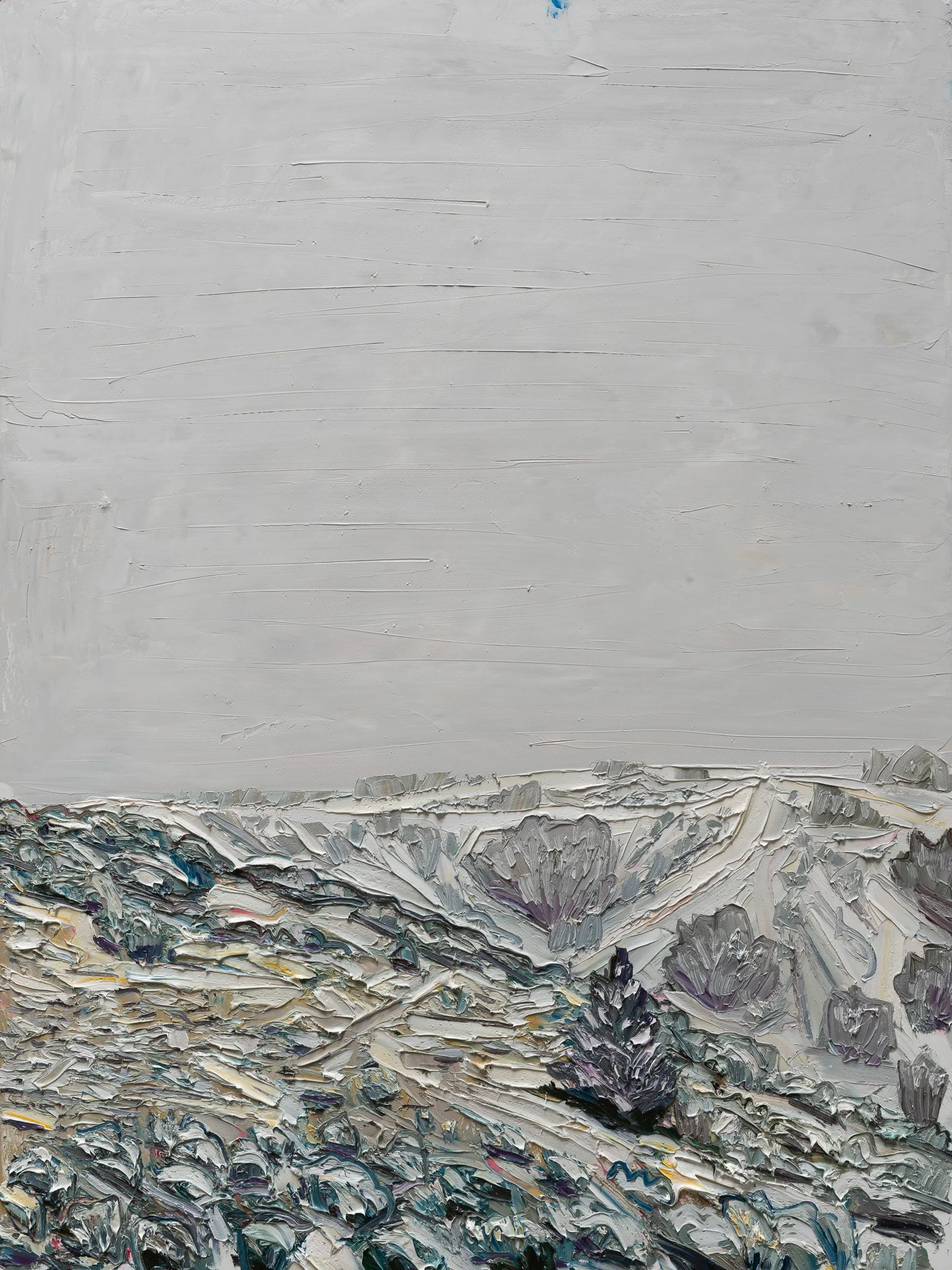 Homeward Calm - Snow • 40" x 30" • oil on panel 