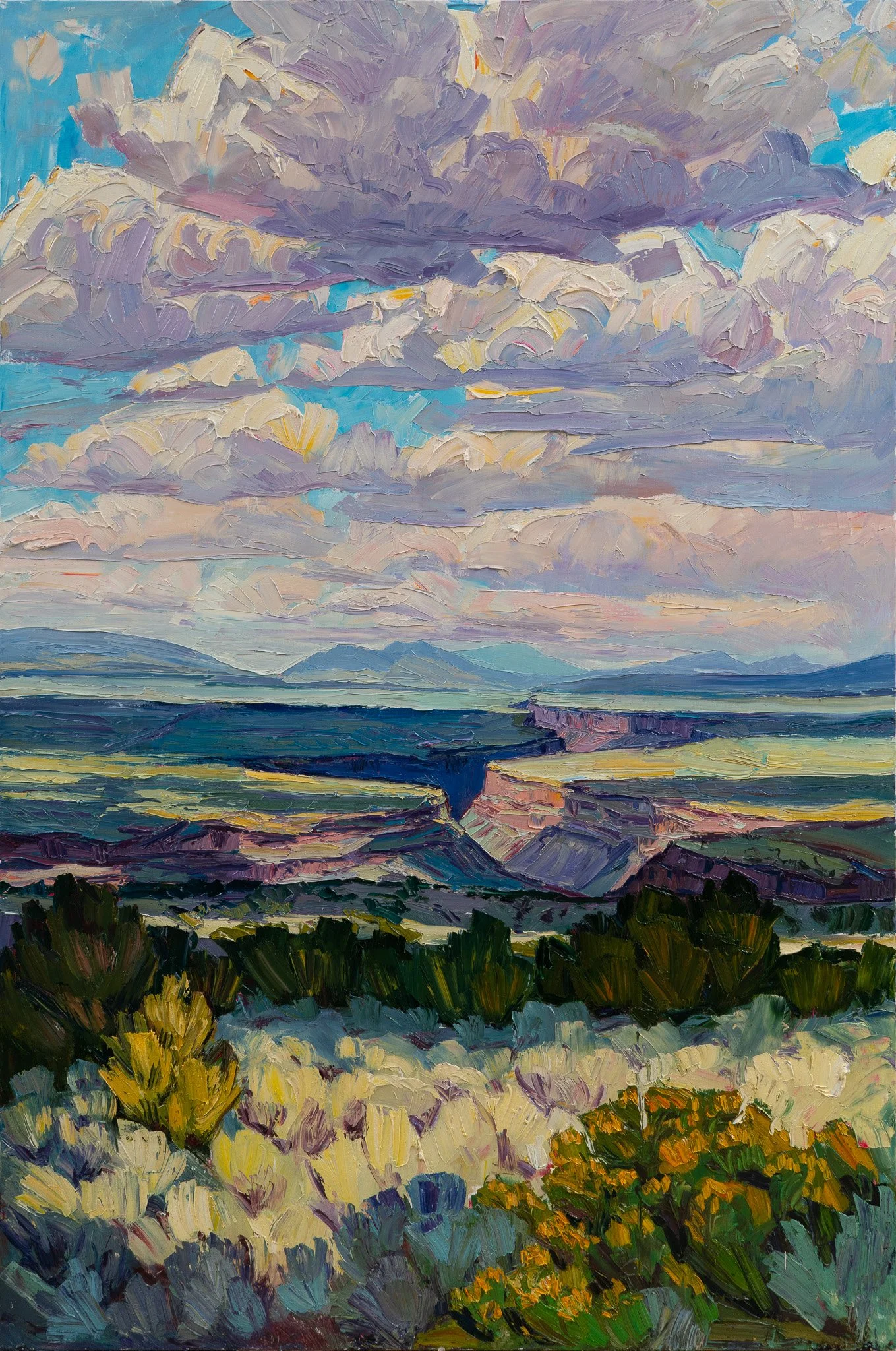 Monument #9 - Smoke and sky • 72" x 48" • oil on linen • private collection
