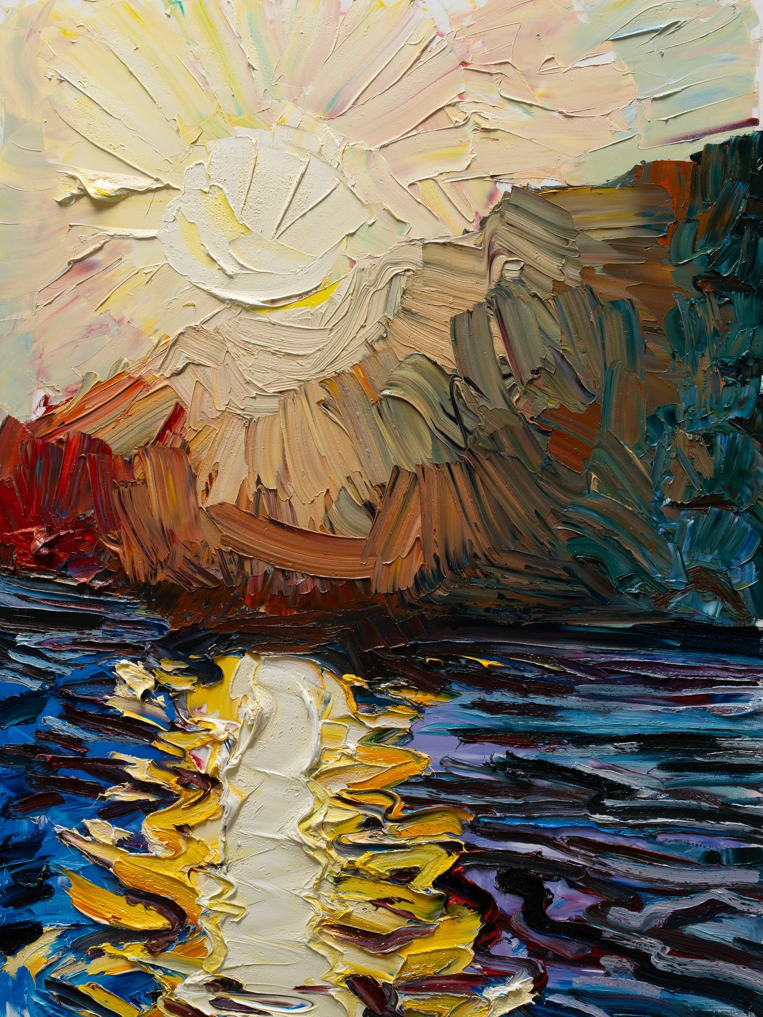 Quartzite - Bend in the River #2 • 40" x 30" • oil on panel 