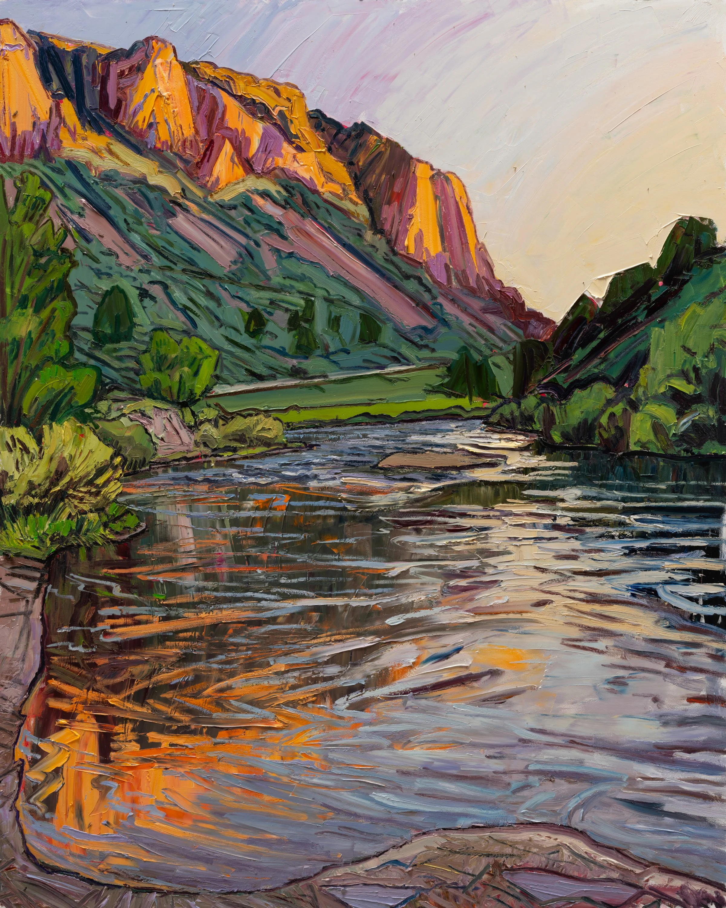 Quartzite - Sundown • 60" x 48" • oil on panel • 2026