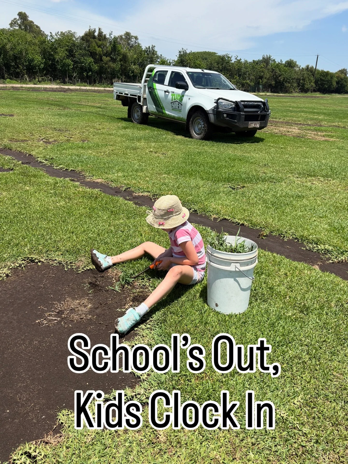 School&rsquo;s out which means the kids are officially&hellip; on the tools.

Here&rsquo;s Georgia absolutely thrilled to be spending her holidays helping on the family farm.
Character building. Fresh air. Life skills. And absolutely zero complaints.