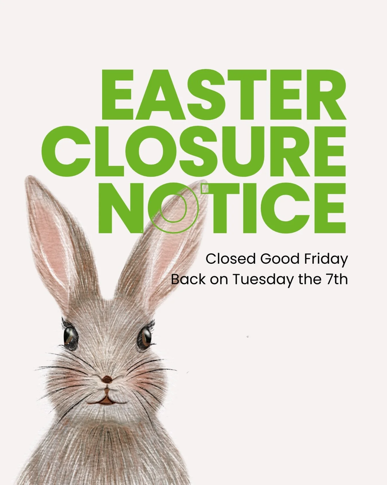 🐣 Easter heads up, legends&hellip;

We&rsquo;re clocking off for the long weekend.

👉 Closed from Good Friday
👉 Back on deck Tuesday the 7th

If your lawn&rsquo;s currently looking like it&rsquo;s given up on life&hellip; this is your friendly nud