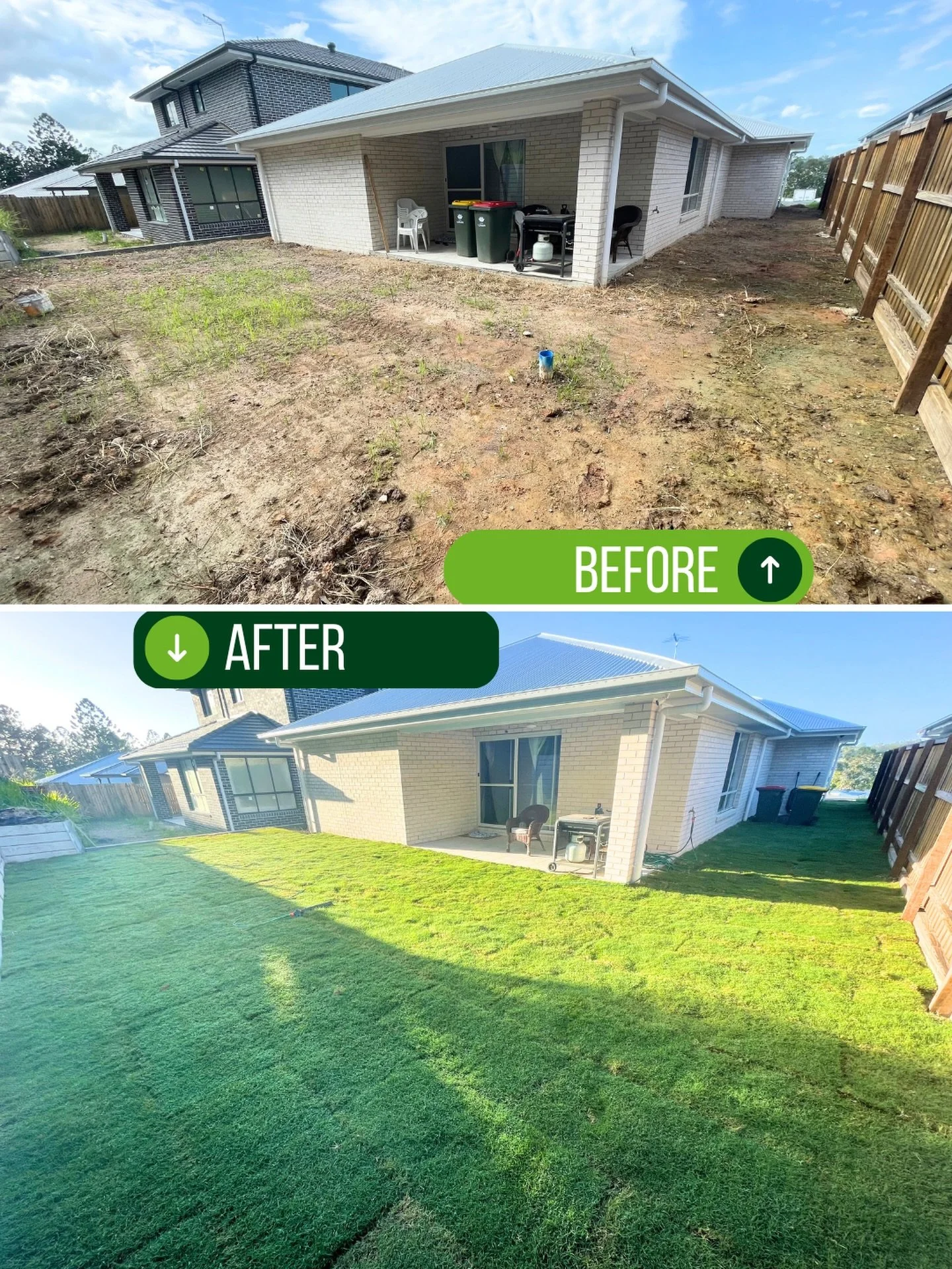 Check out how epic Ryan&rsquo;s Defender Hybrid Bermuda is looking after just ONE MONTH 👀

From bare dirt to backyard-ready in 4 weeks&hellip; that&rsquo;s a serious glow up.

And he had a fair bit to say about it too 👇 (full 5 ⭐ Google review)

&l