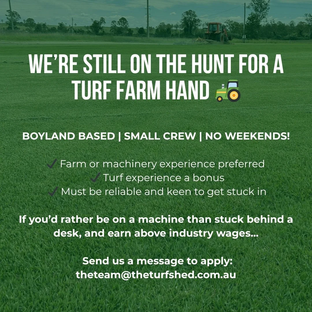 🚜 Sick of working weekends for peanuts? This might be your sign&hellip;

We&rsquo;re on the hunt for a reliable farm hand to join our crew out at Boyland 👇

What you&rsquo;ll be doing:

Working on a family-owned turf farm 
Operating machinery and g