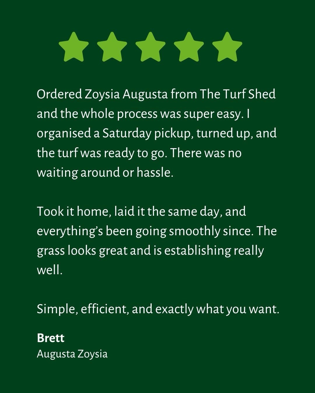 Thinking about a lawn that actually looks premium&hellip; without acting like a needy diva?

Augusta Zoysia might just be your new favourite child 👇

This one&rsquo;s for the homeowners who want that golf course look&hellip; but don&rsquo;t have the