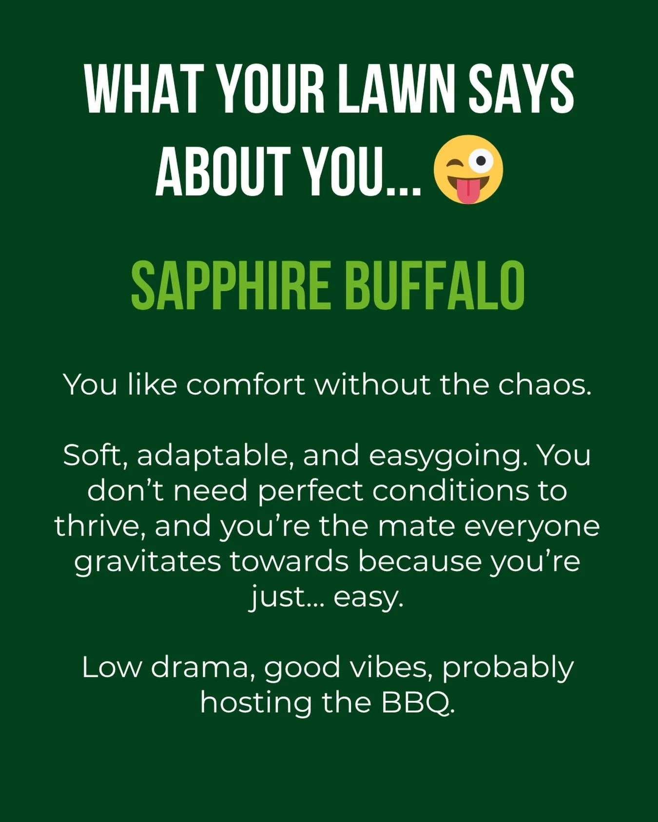 If this feels personal&hellip; it probably is 😄

Tell us which one you are in the comments ⬇️
Or if your lawn needs a personality upgrade&hellip;

👉 GET A FAST QUOTE: https://theturfshed.com.au/get-quote
📞 0417 852 444

#TheTurfShed #LawnPersonali