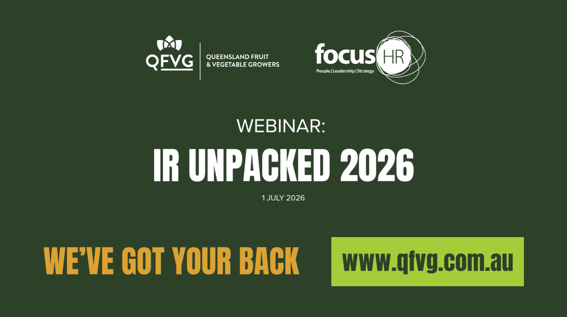 Webinar: IR Unpacked 2026