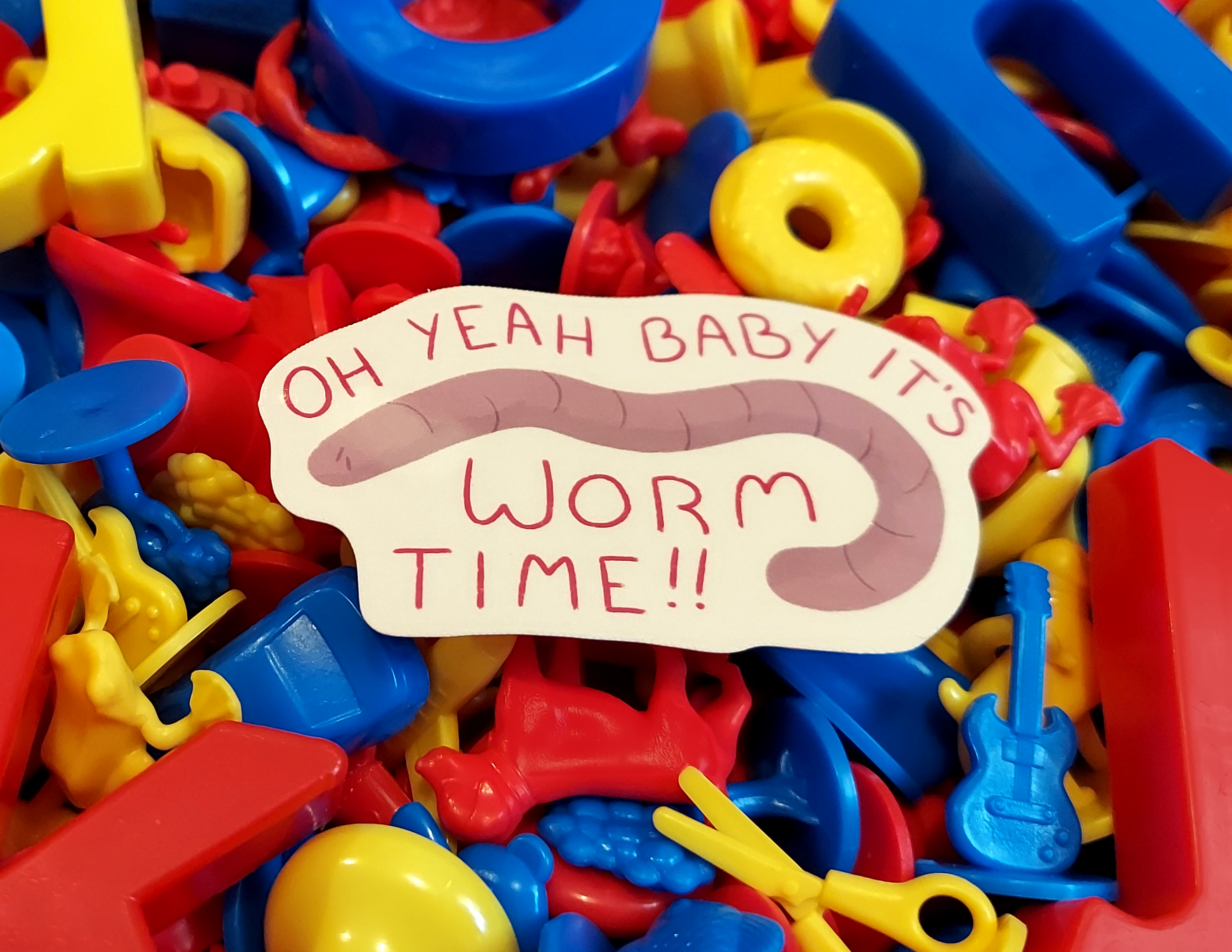Its Worm Time! Sticker