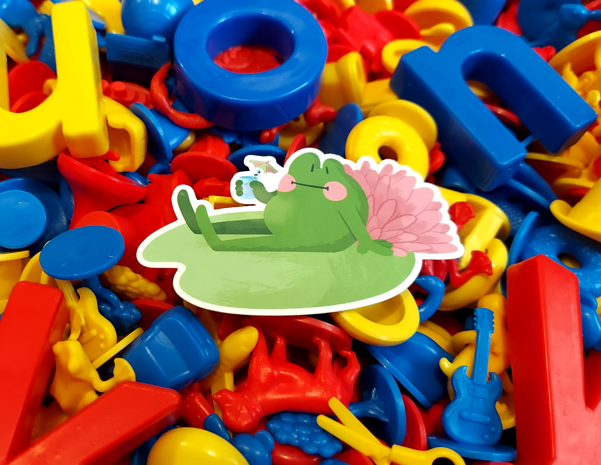 Frog lilly Sticker
