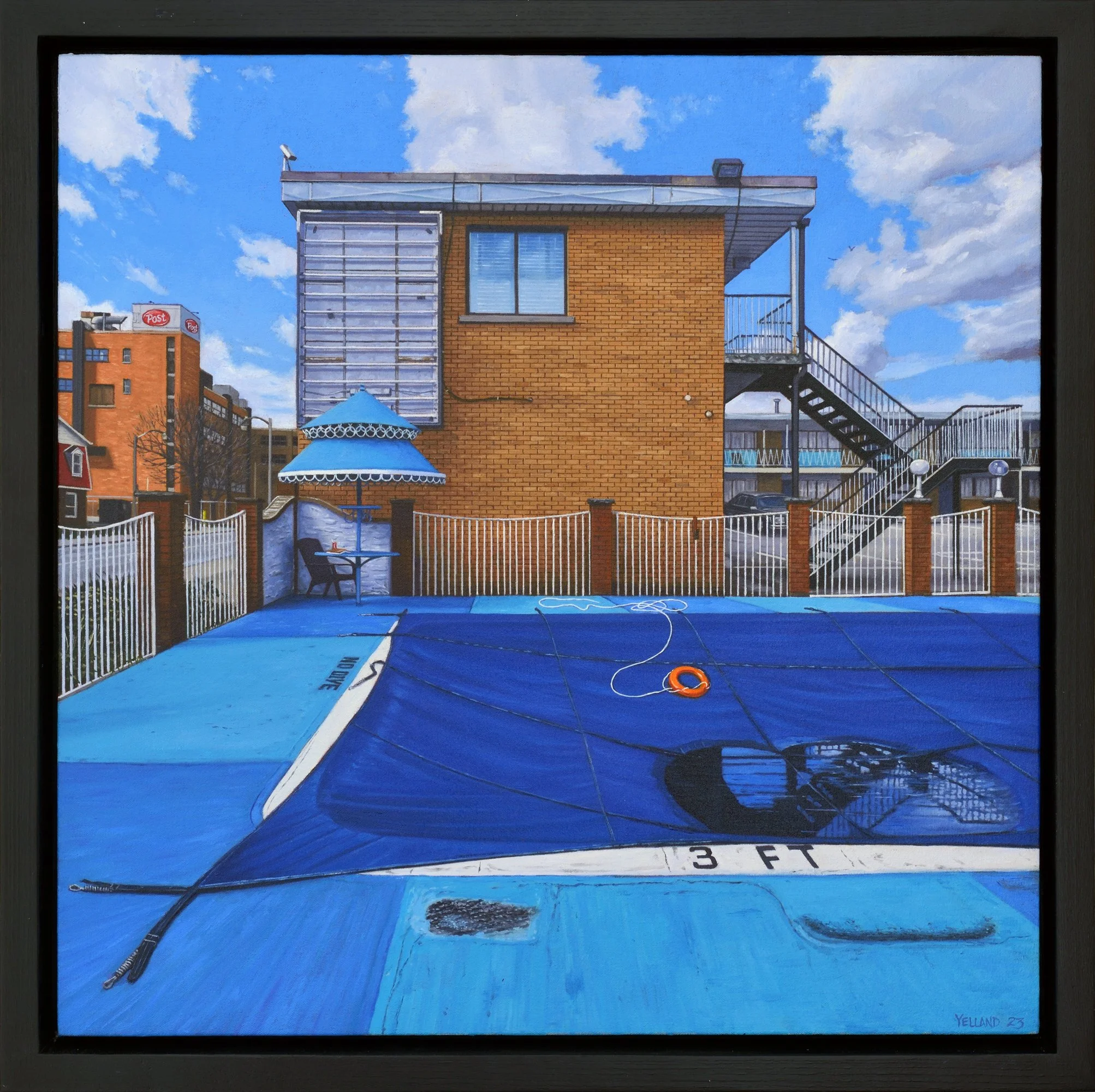 The Dive (2024) 24 x 24 Oil on Canvas on Panel SOLD (Madrona Gallery, Victoria, BC)
