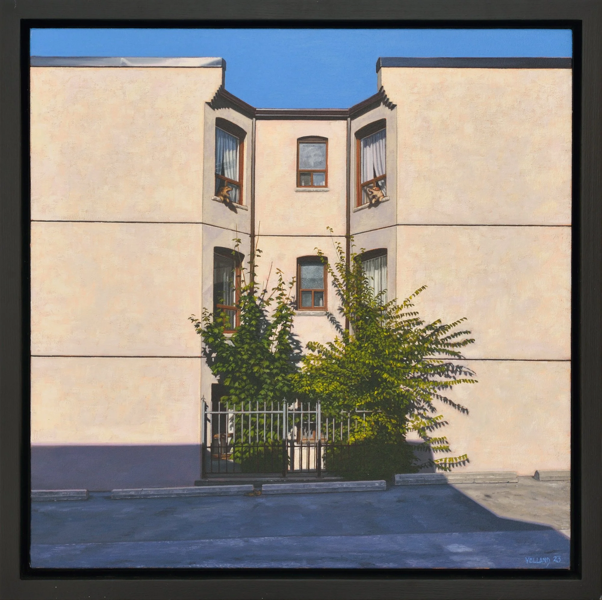Neighbours (2024) Oil on Canvas on Panel SOLD (Madrona Gallery, Victoria, BC)