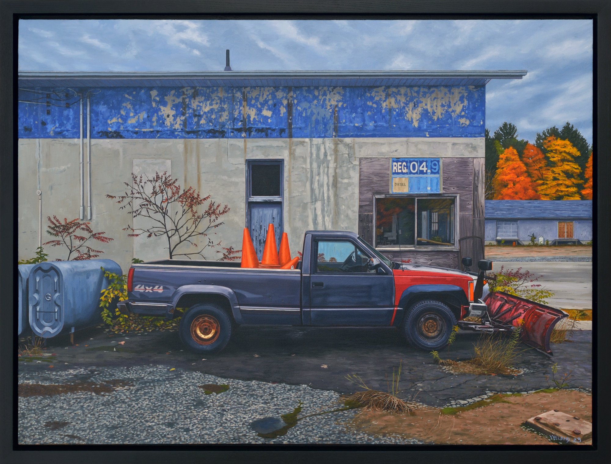 The Pick Up Joint (2024) 30 x 40 Oil on Canvas on Panel SOLD (Madrona Gallery, Victoria, BC)