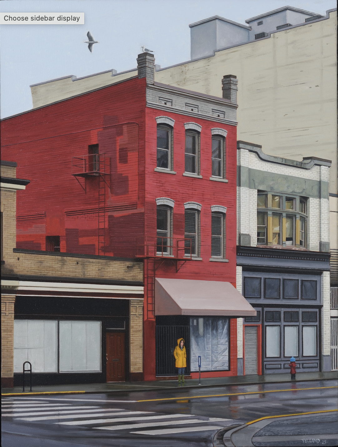Just Spitting 24 × 18 Oil on Canvas SOLD (Madrona Gallery, Victoria, BC)