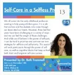 Self-Care in a Selfless Profession