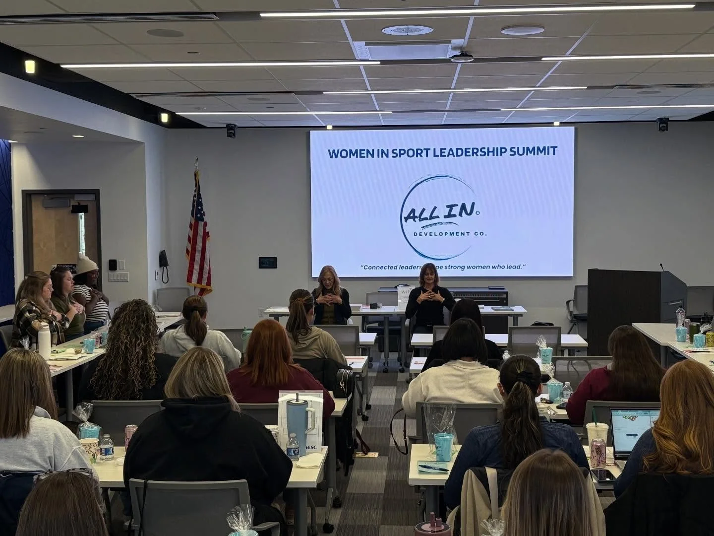 Great day presenting at the Women in Sports Summit!