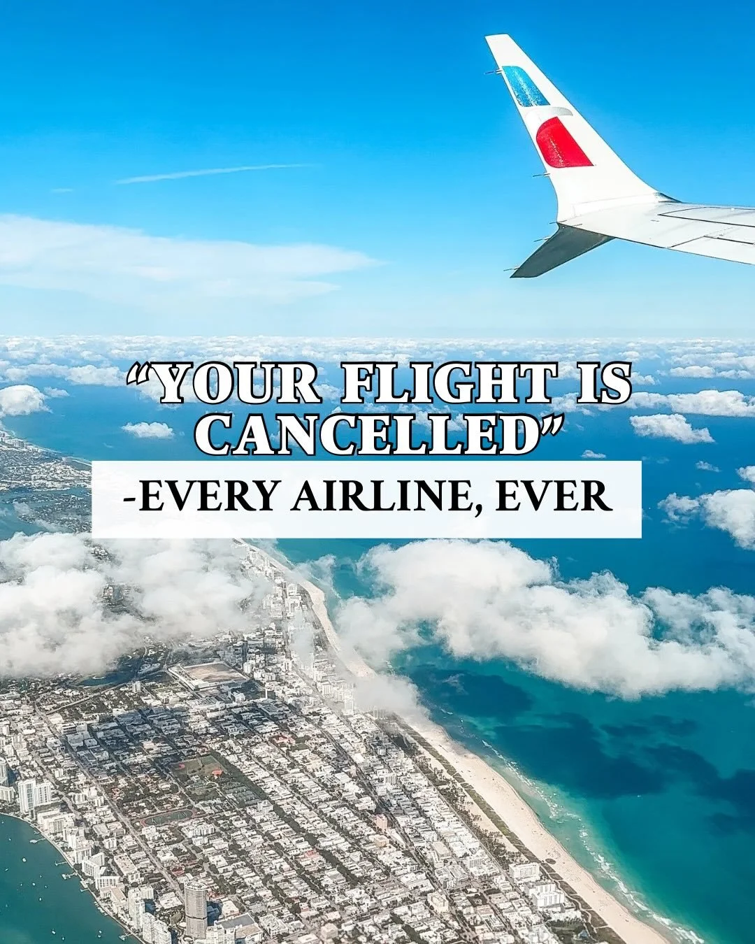 The two worst texts you&rsquo;ll ever receive from an airline👇

&ldquo;Your flight is delayed.&rdquo;

&ldquo;Your flight is cancelled.&rdquo;

Is there anything more defeating than getting those texts?

Luckily, you do have some rights when it come