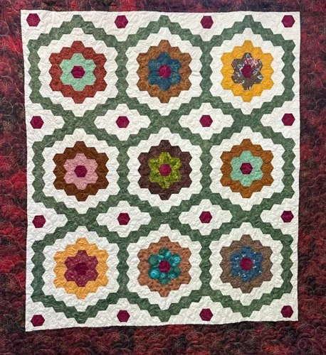 Hexagon style quilt