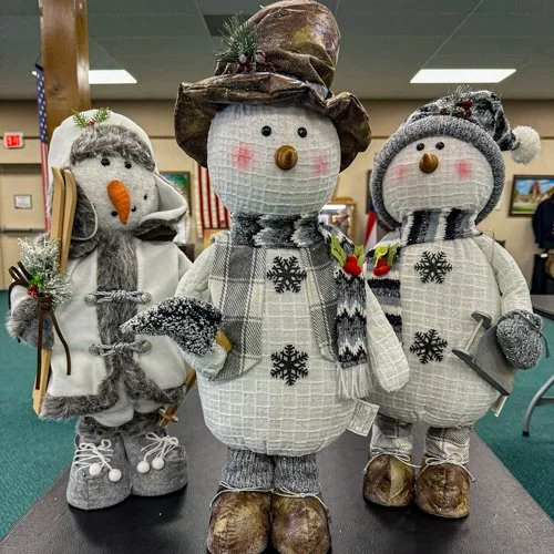 Three snowmen