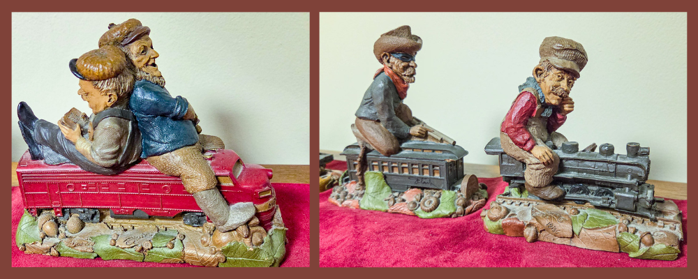 Thomas Clark train figurines.