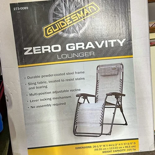 Zero gravity chair by Guidesman
