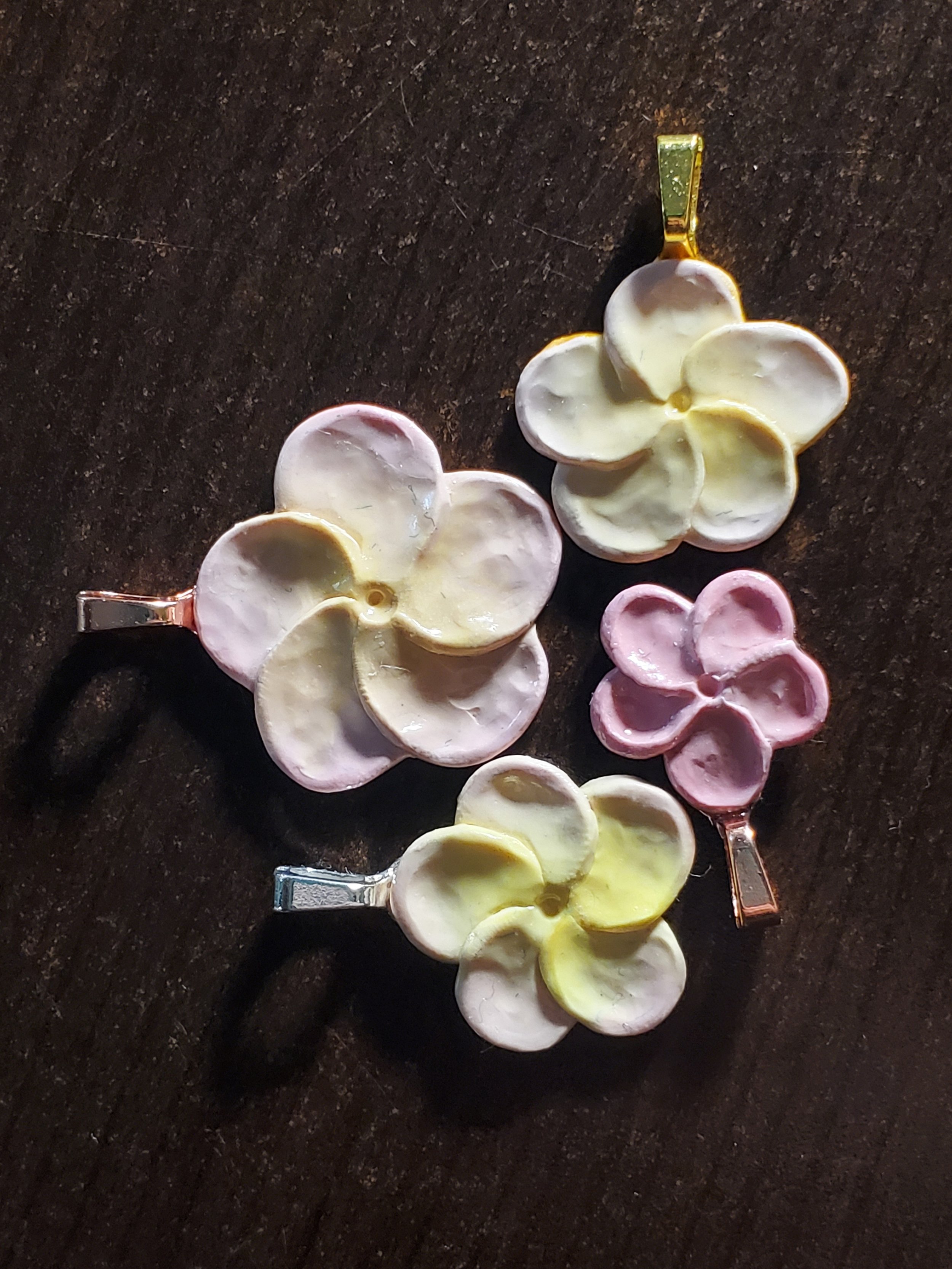 Frangipani/Plumeria Pendants