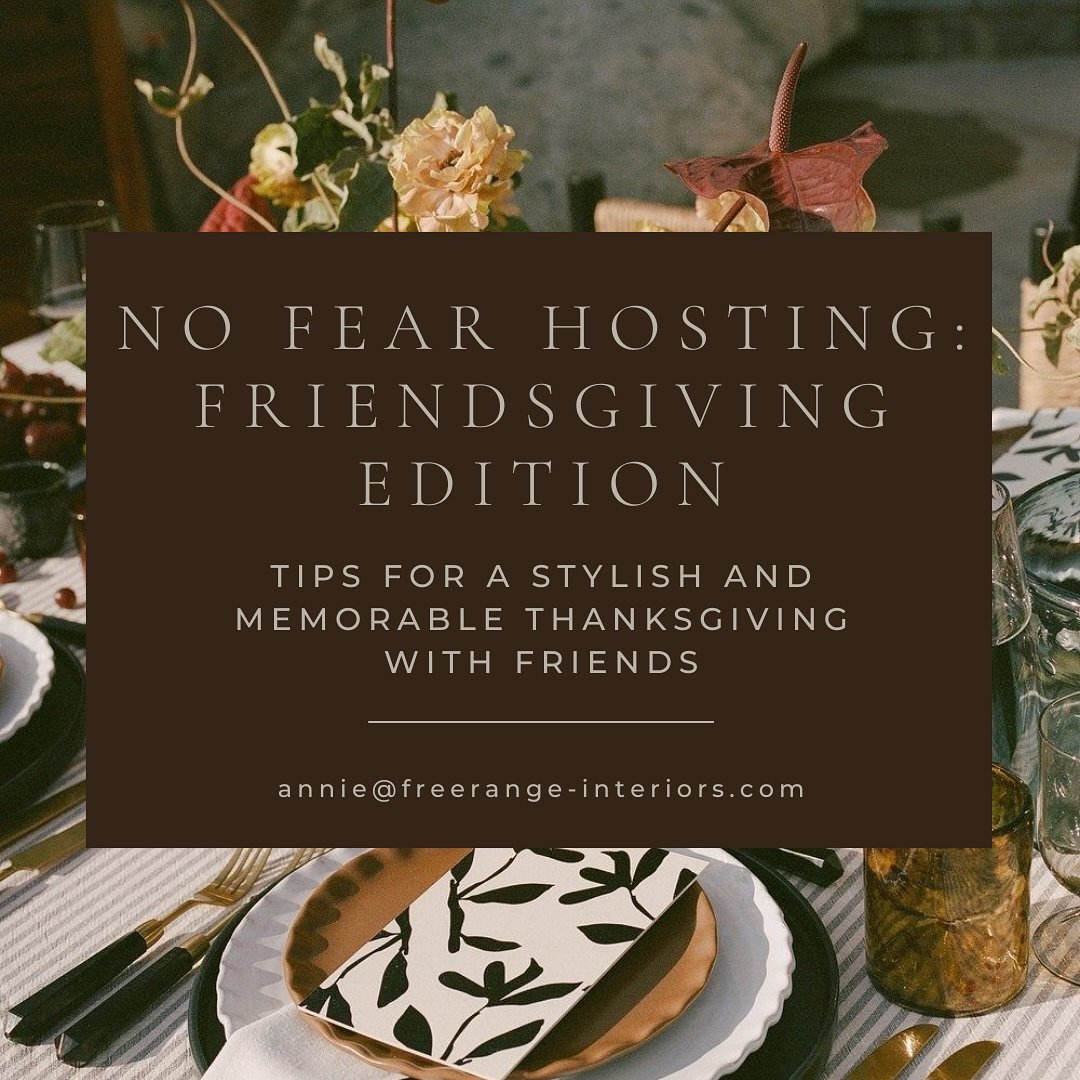 Hosting a Friendsgiving this year? Here are some of my favorite recipes! Along with some styling of course 🥰

🍂 For a stunning centerpiece, mix seasonal flowers with fruits like figs and grapes for an earthy, elegant vibe.

🍂 Build your menu aroun