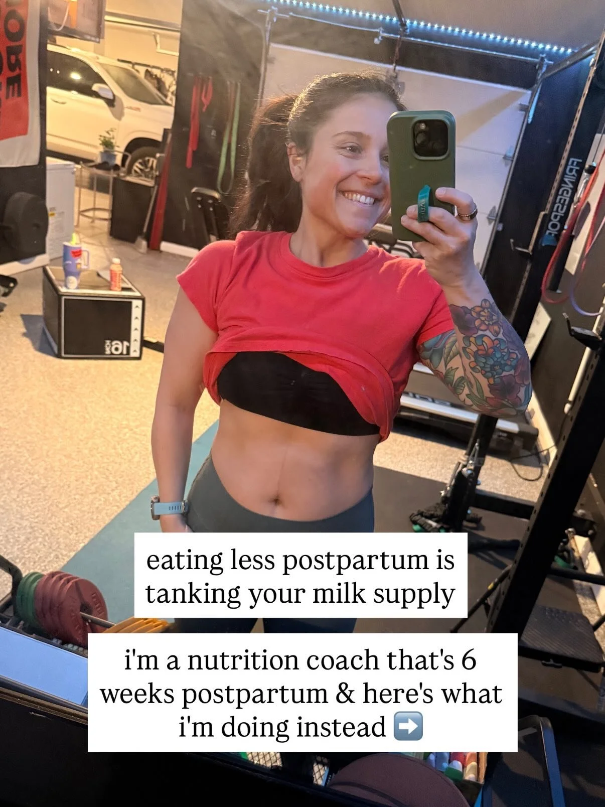 I&rsquo;m 6 weeks postpartum and about to start my first week back in the gym. 

But the most important thing I'm doing right now has nothing to do with my workouts.

It's eating enough.

I've coached hundreds of women through fat loss, performance, 